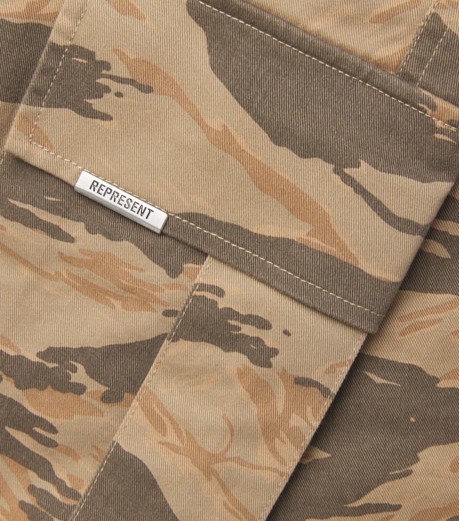 Stretch-Cotton Cargo Trousers CAMO Image 5