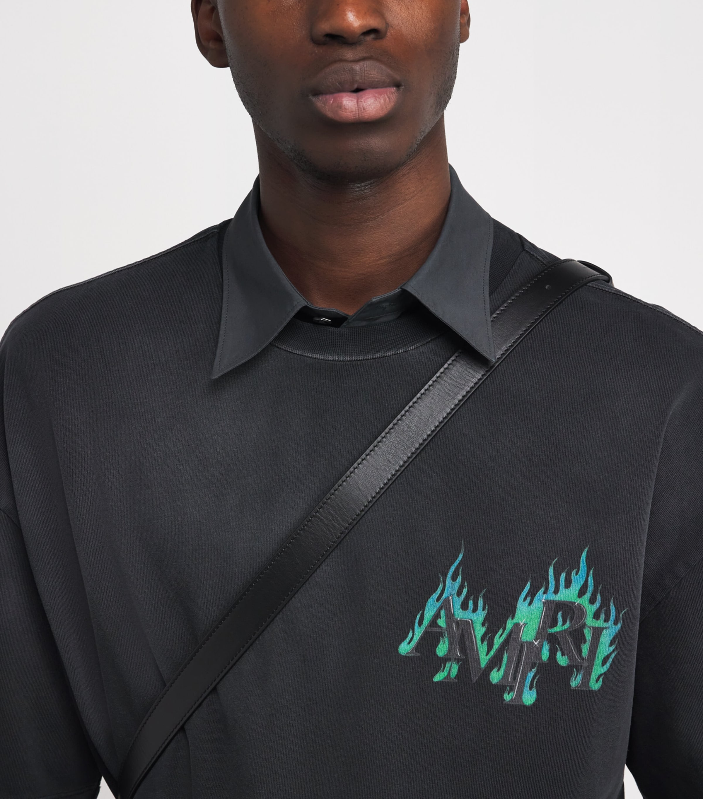 Cotton Flame Logo T-Shirt BLACK Image 6