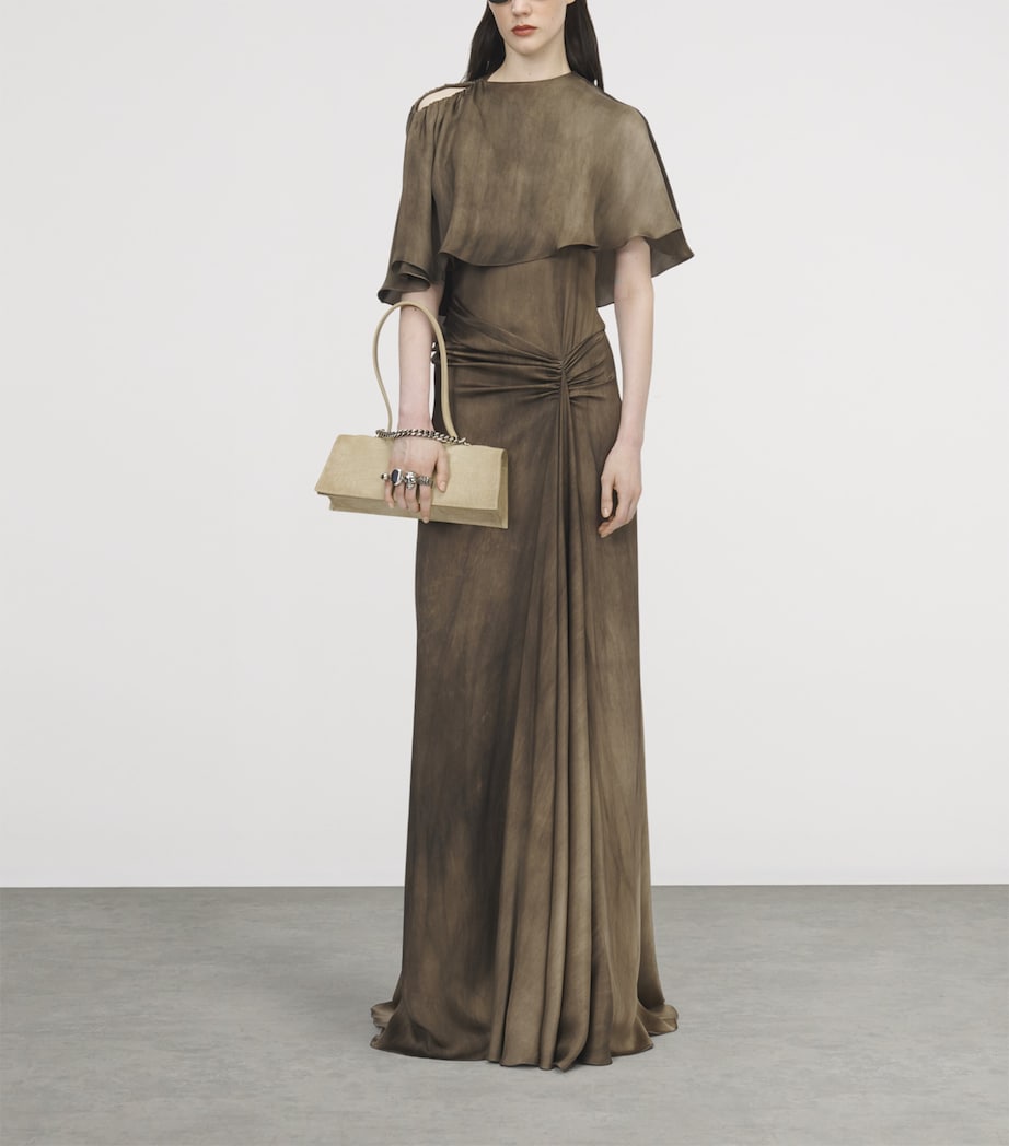 McQueen Womens Asymmetric Cape Top Image 2
