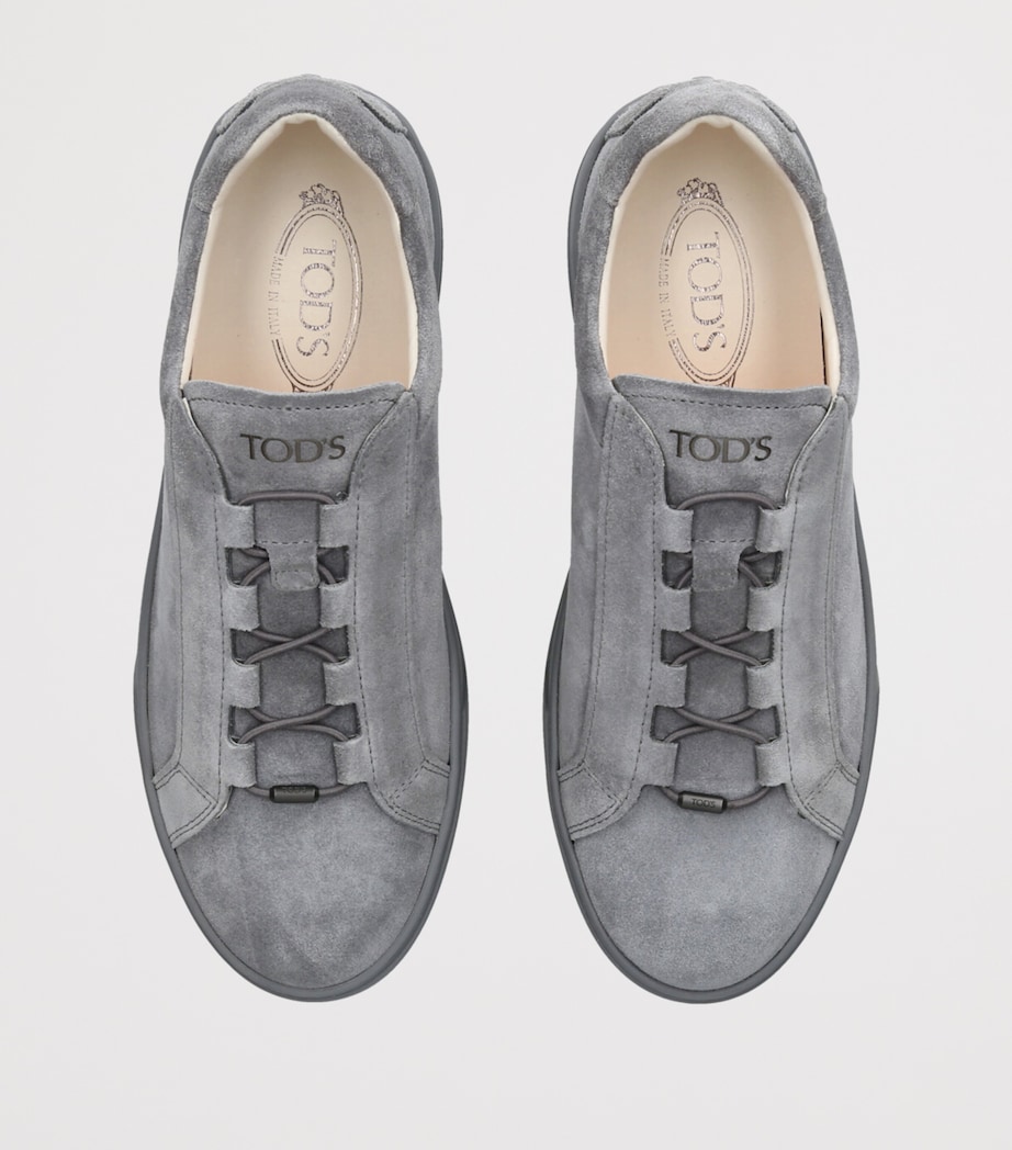 Tod's Suede Allacciata Cassetta Sneakers Grey Image 4