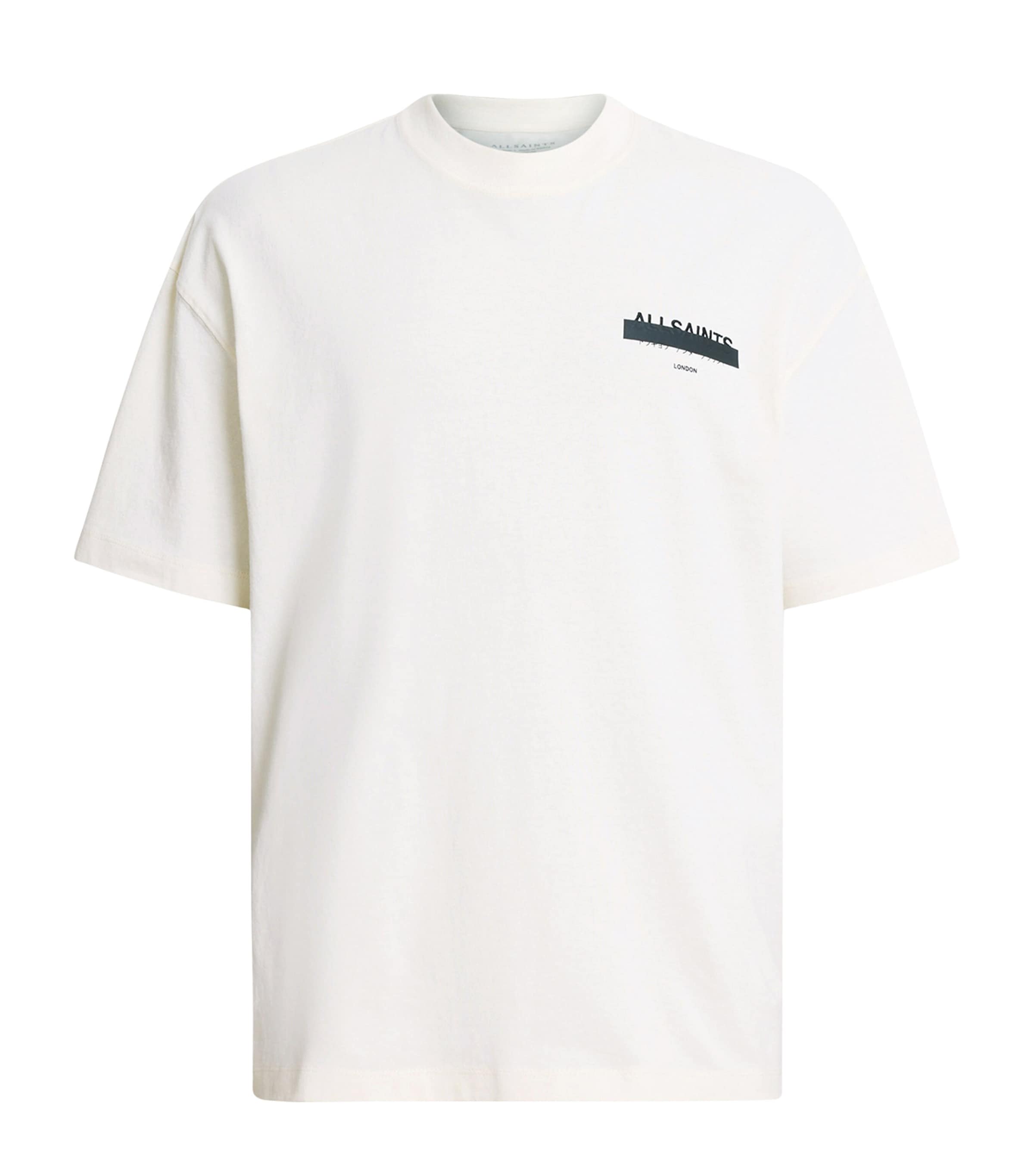 Shop Allsaints Organic Cotton Redact T-shirt In White