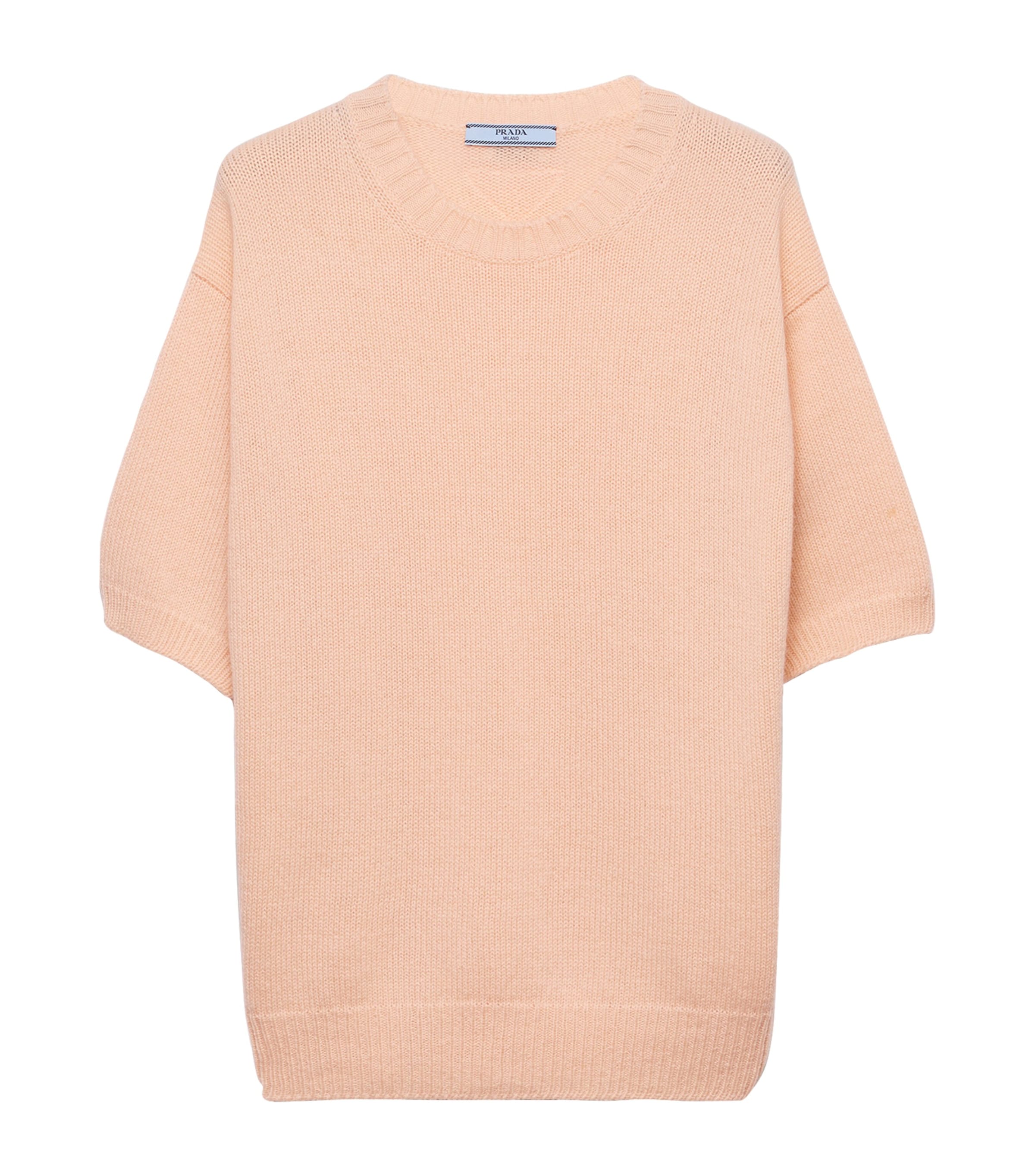 Wool-Cashmere Short-Sleeve Sweater F0075 Image 1