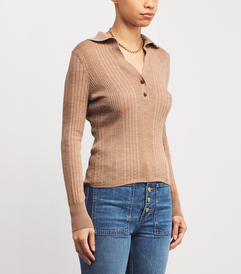 Merino Wool Rouni Sweater N1065 DARK KHAKI Image 3