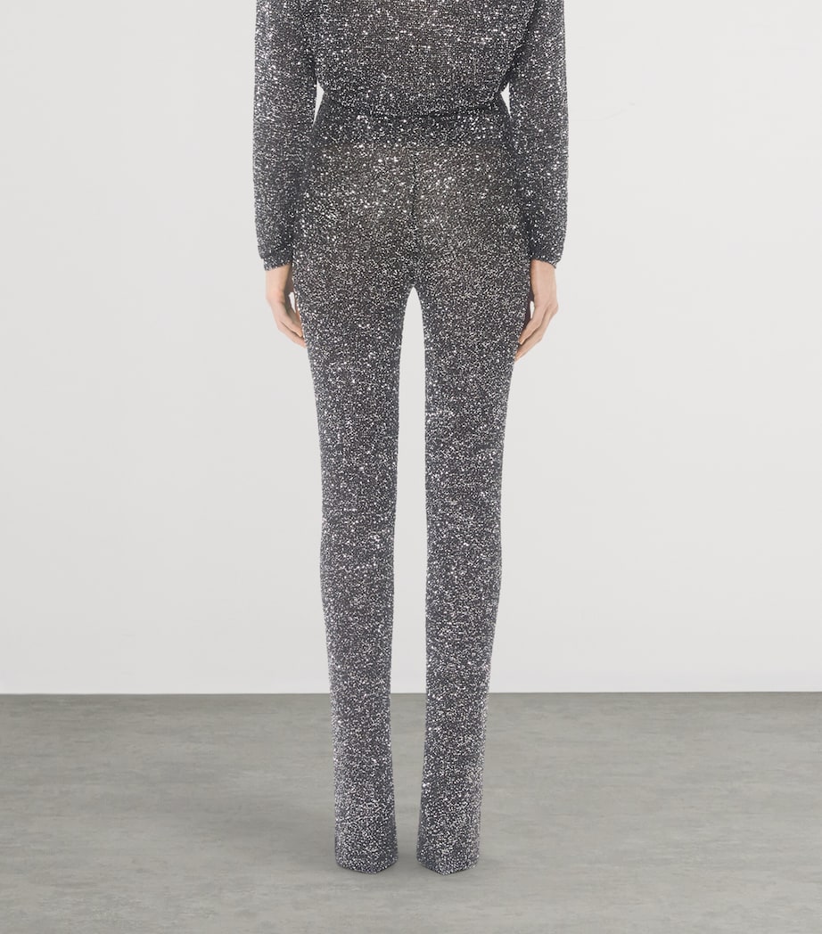 Sequin Knit Trousers NUD Image 4