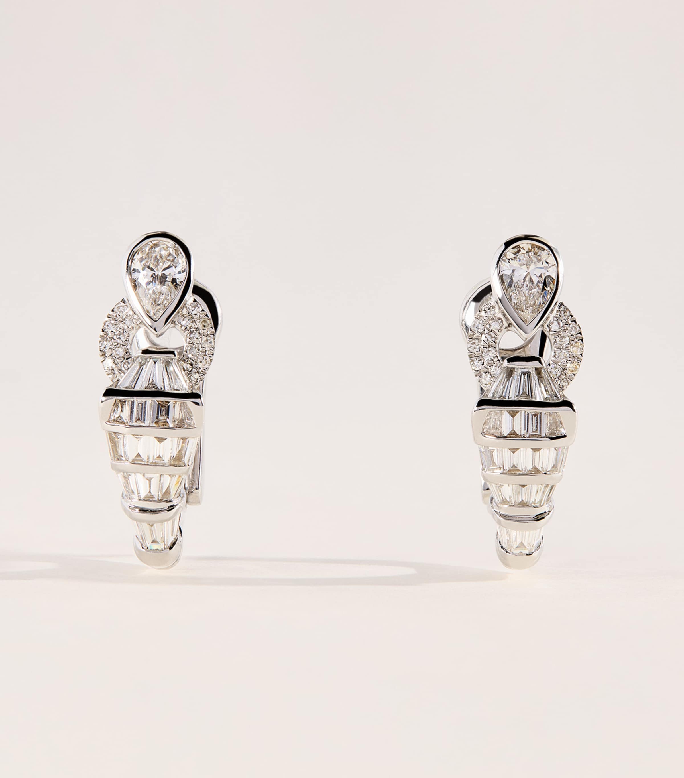 SHAY White Gold and Diamond Serpentine Earrings White Gold Image 1