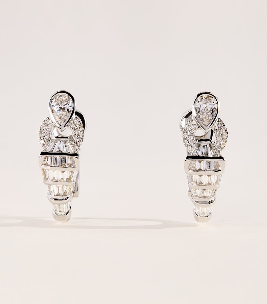 SHAY White Gold and Diamond Serpentine Earrings White Gold Image 1
