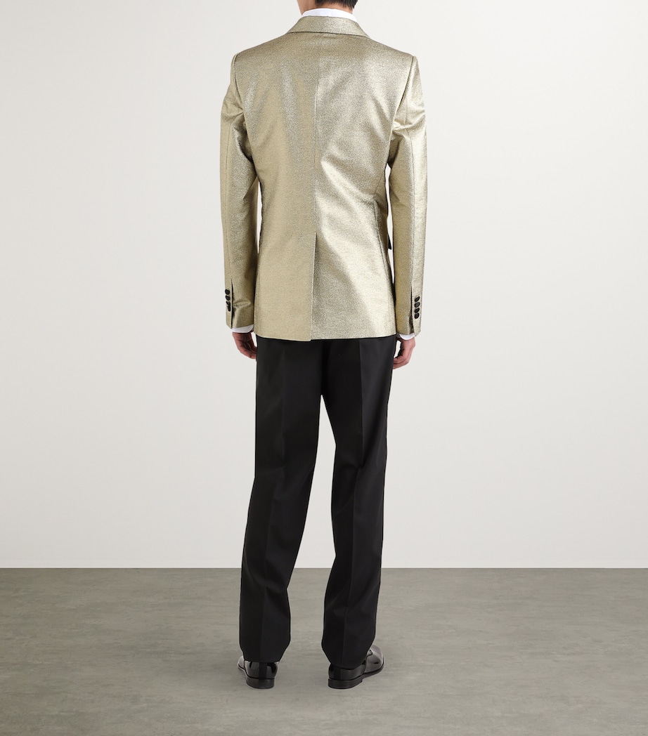 Metallic Tuxedo Blazer S0997-GOLD Image 5