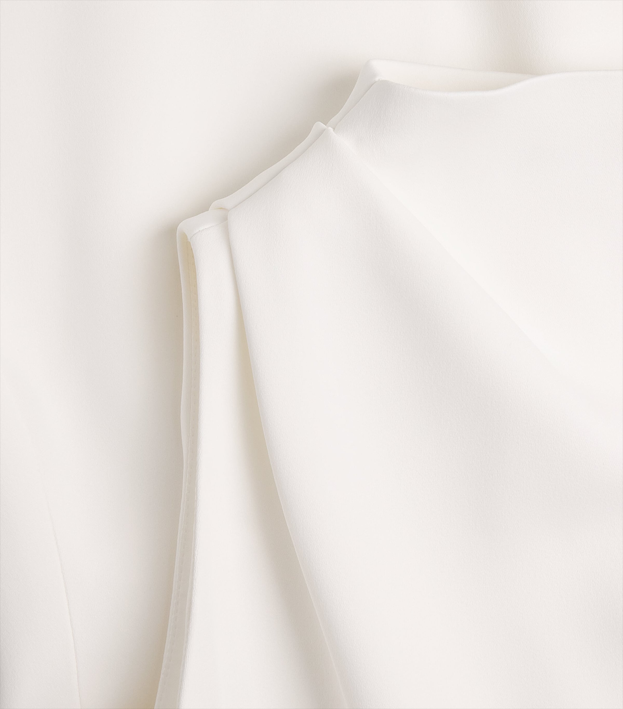 Khaite Womens Satin Astor Draped Mini Dress Chalk Image 6
