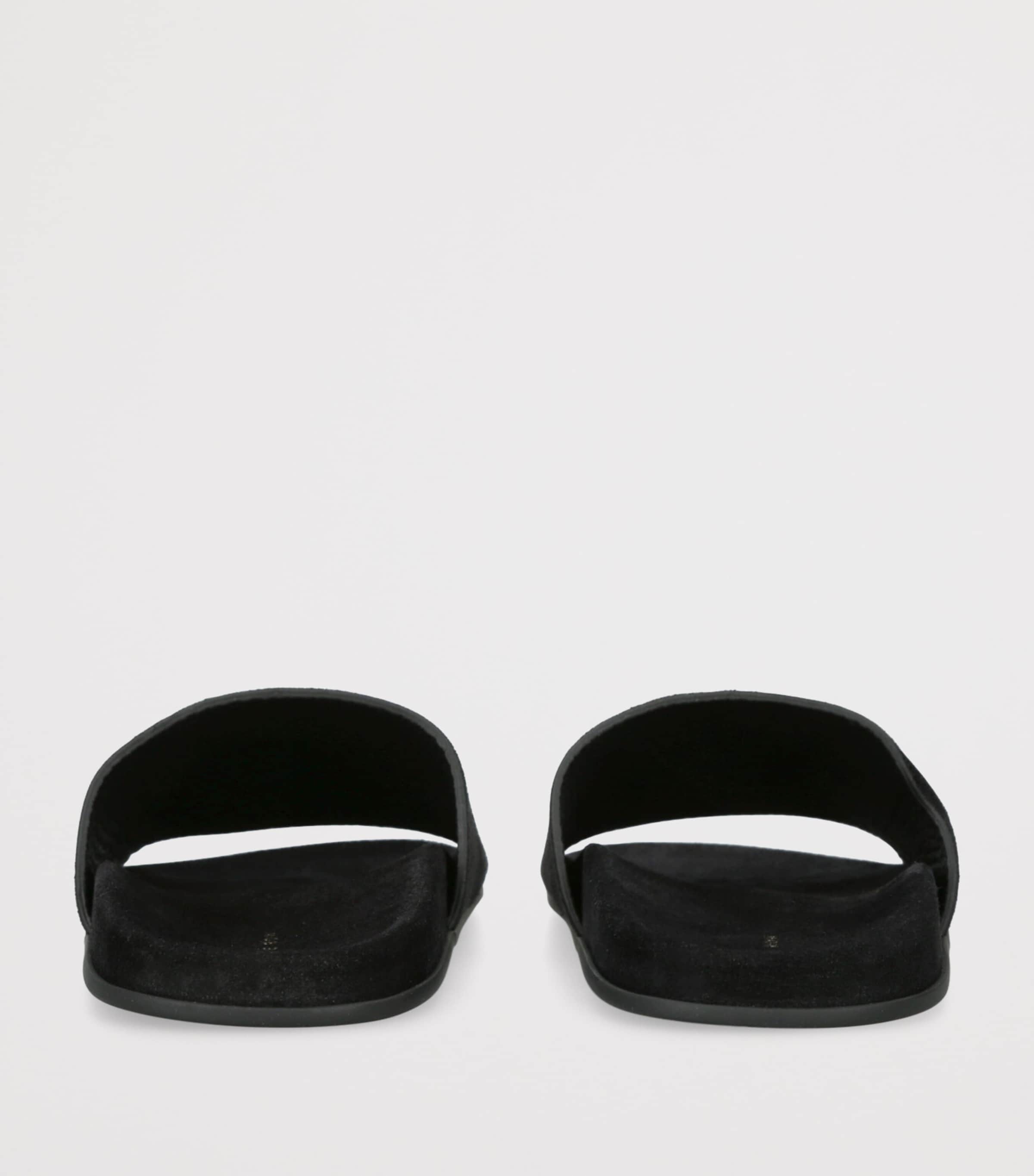 Hugh Suede Slides BLACK Image 2