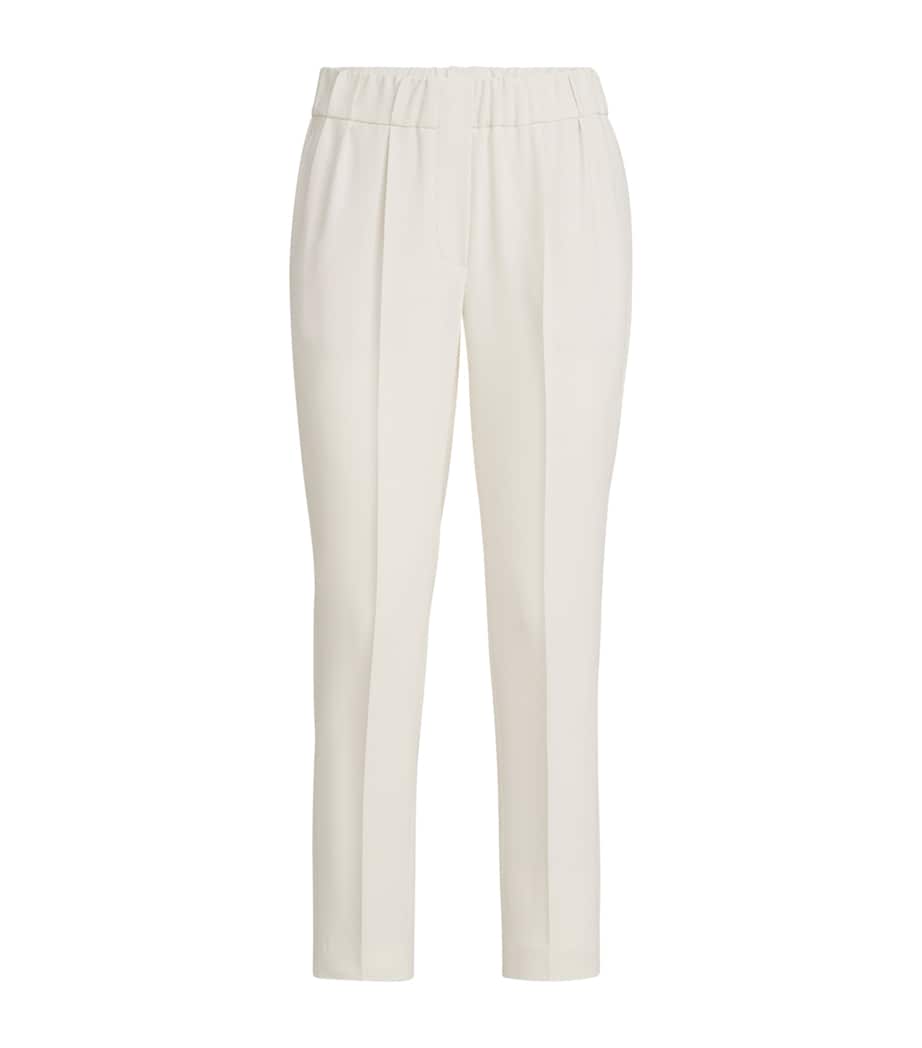 Brunello Cucinelli Womens Crepe Cady Slim Trousers Image 1