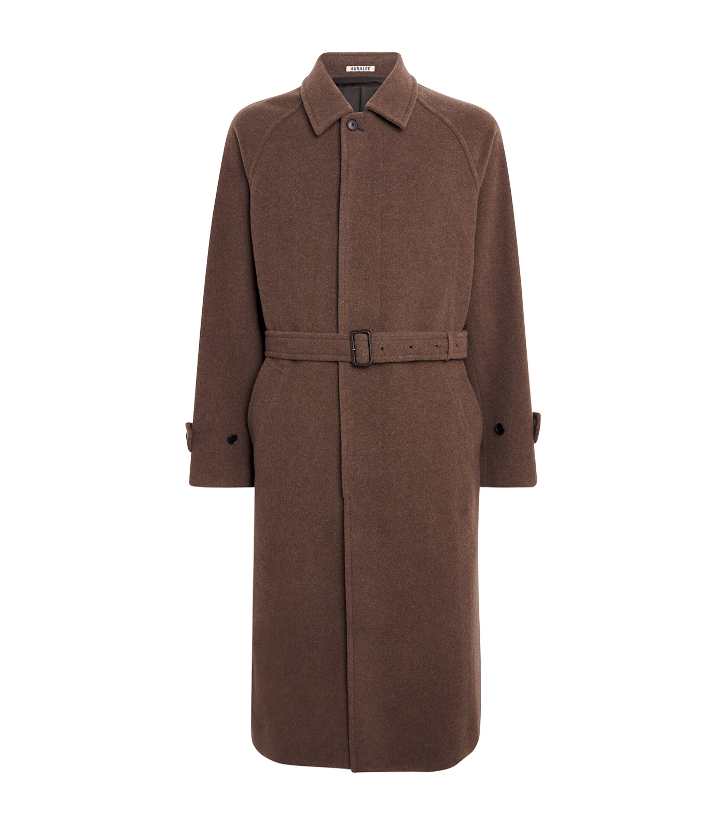 Wool Mosser Soutien Collar Overcoat TOP BROWN Image 1