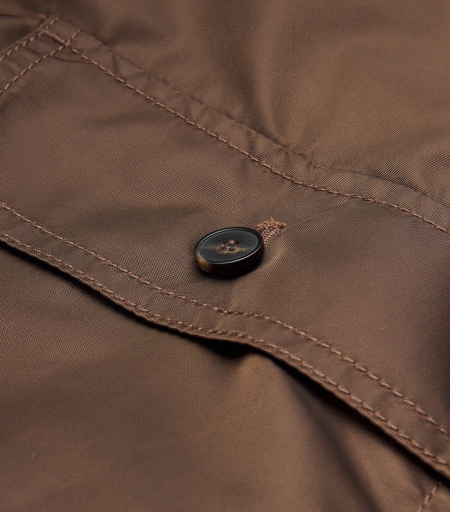 Pocket-Detail Bomber Jacket CHOCOLATE Image 5