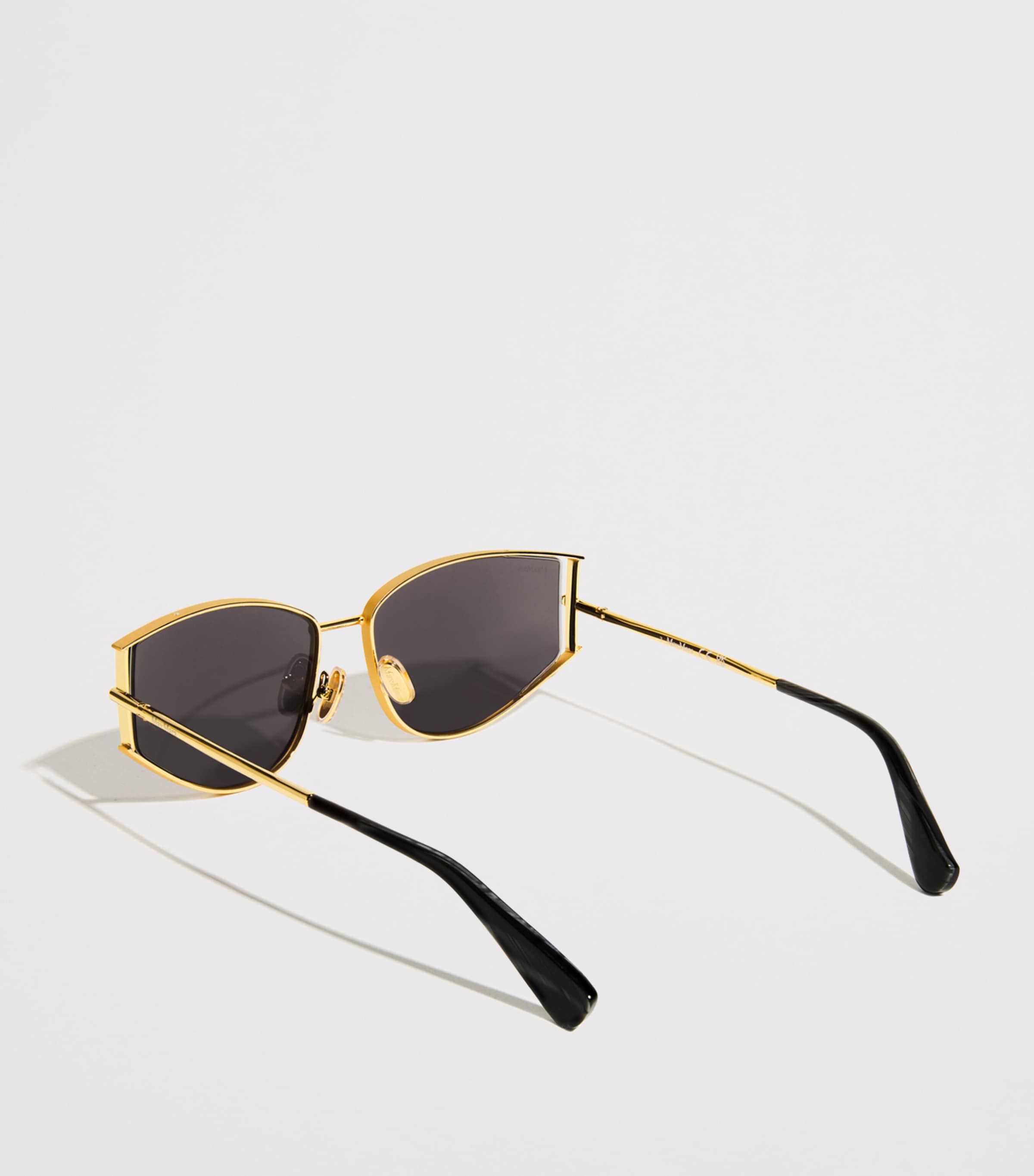 Metal Cat-Eye Sunglasses BLACK Image 3