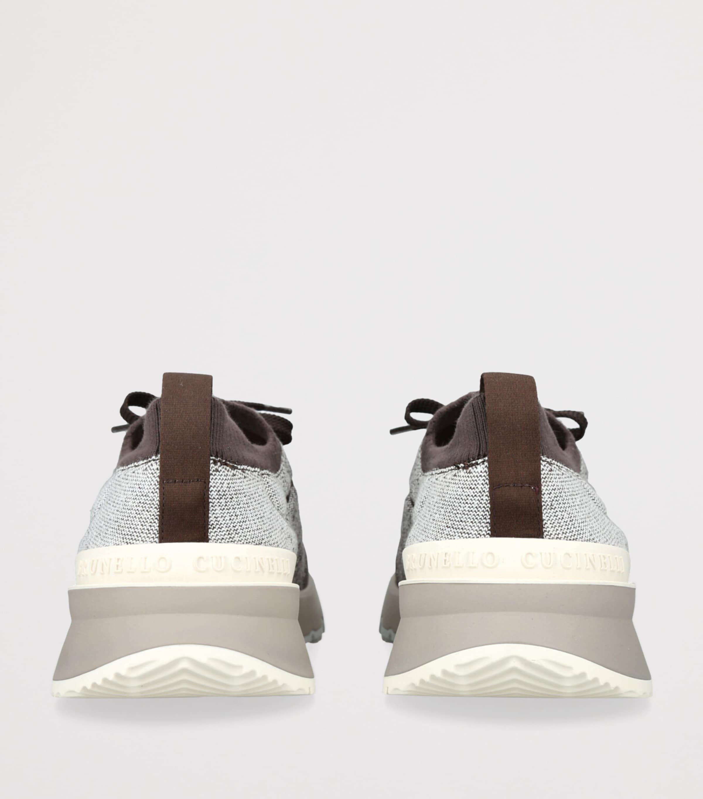 Knitted Sportiv Sneakers BROWN/OTH Image 2