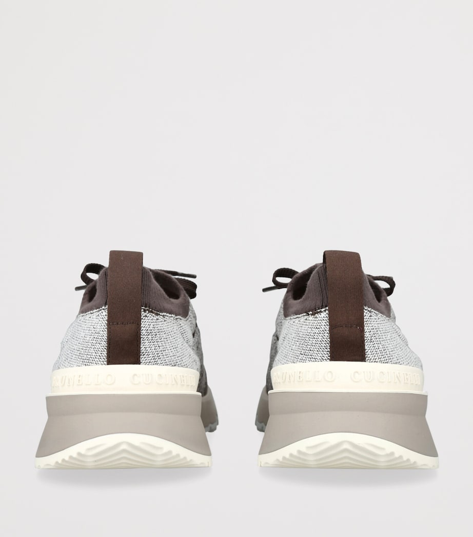 Knitted Sportiv Sneakers BROWN/OTH Image 2