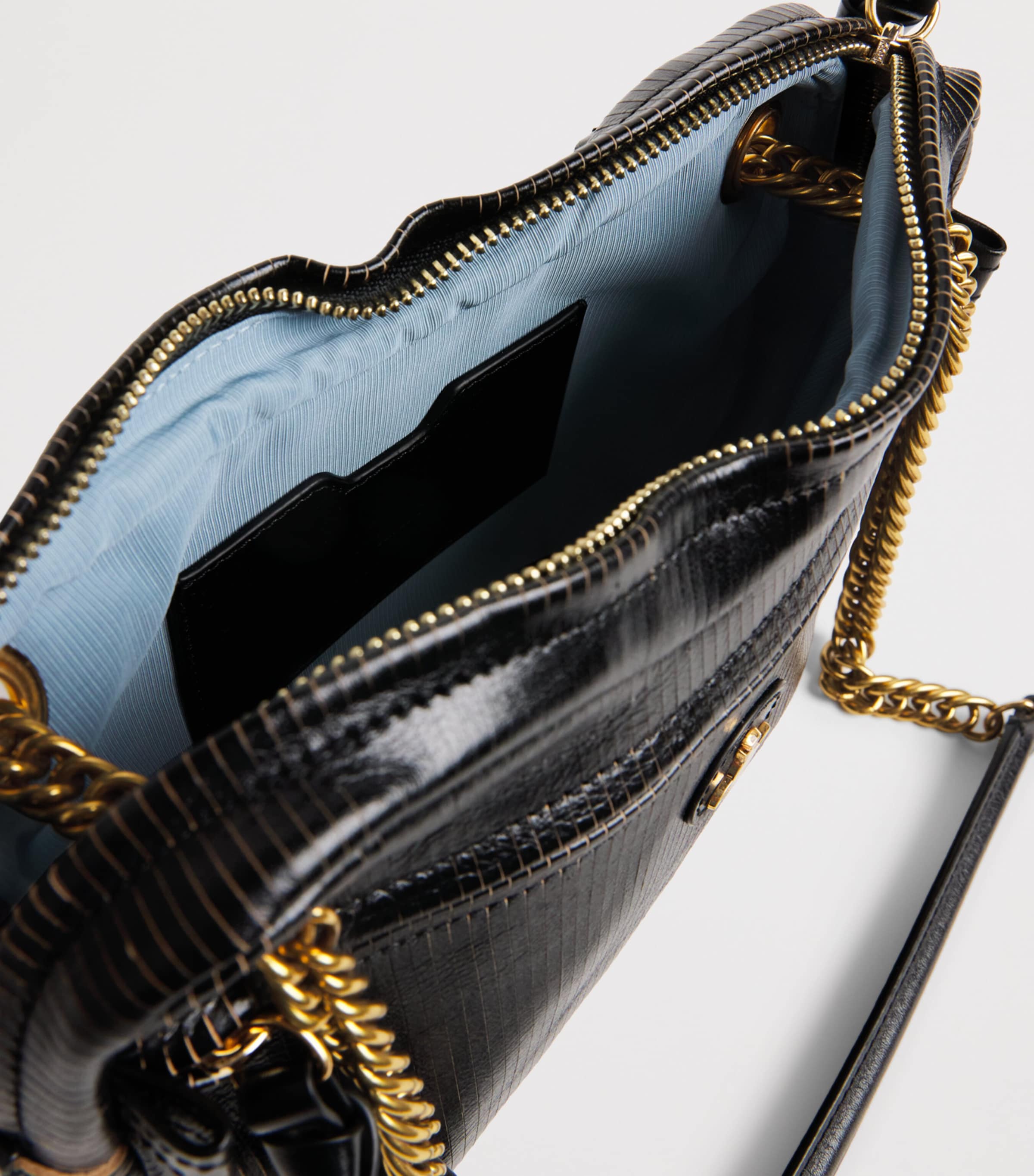 Vivienne Westwood Medium Leather Dolce Shoulder Bag Black Image 5
