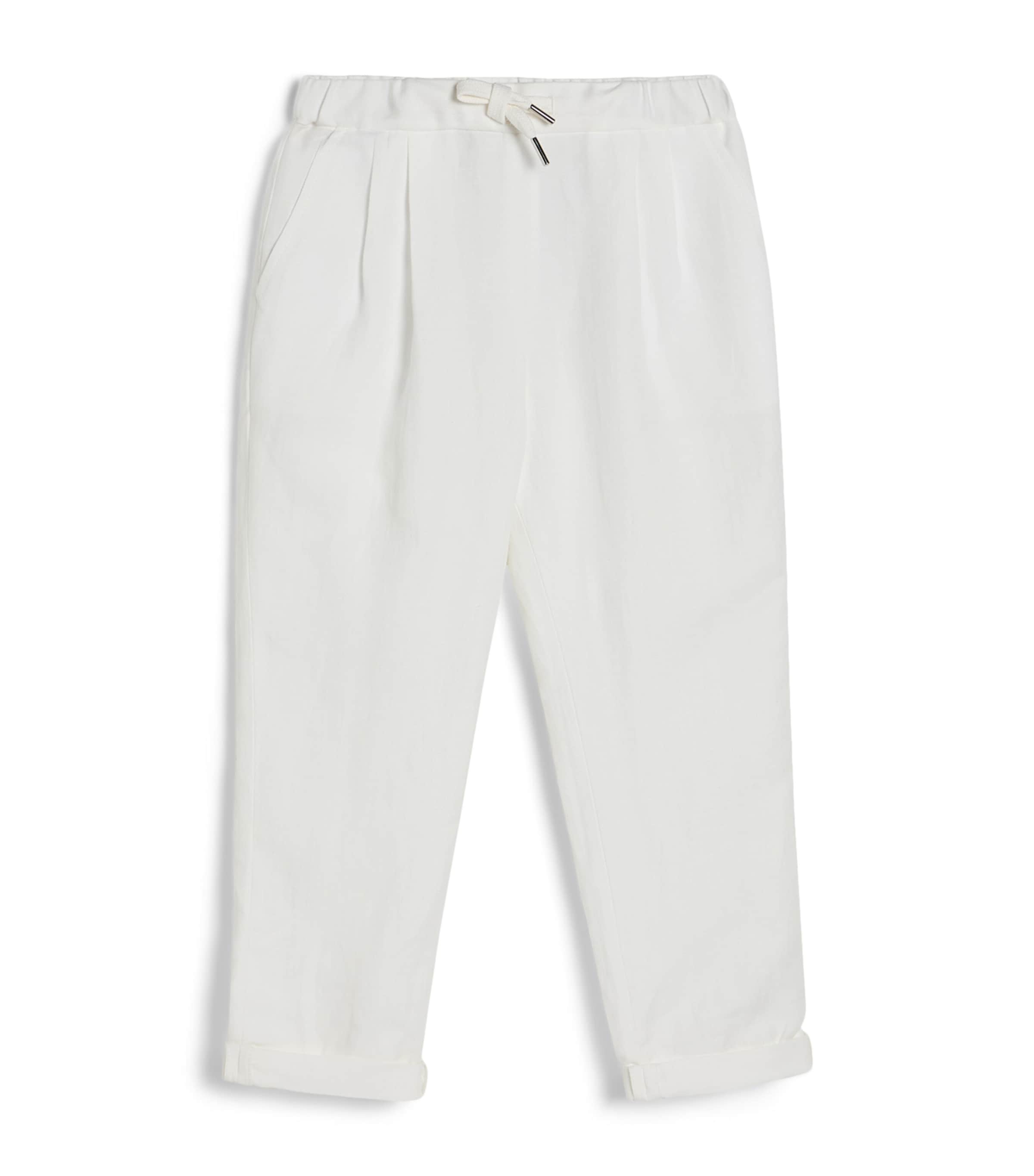 Brunello Cucinelli Kids Linen-Cotton Trousers (4-6 Years) Image 1