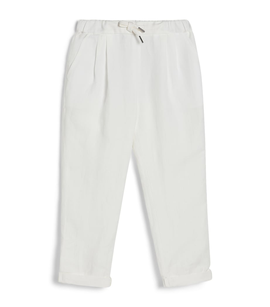 Brunello Cucinelli Kids Linen-Cotton Trousers (4-6 Years) Image 1