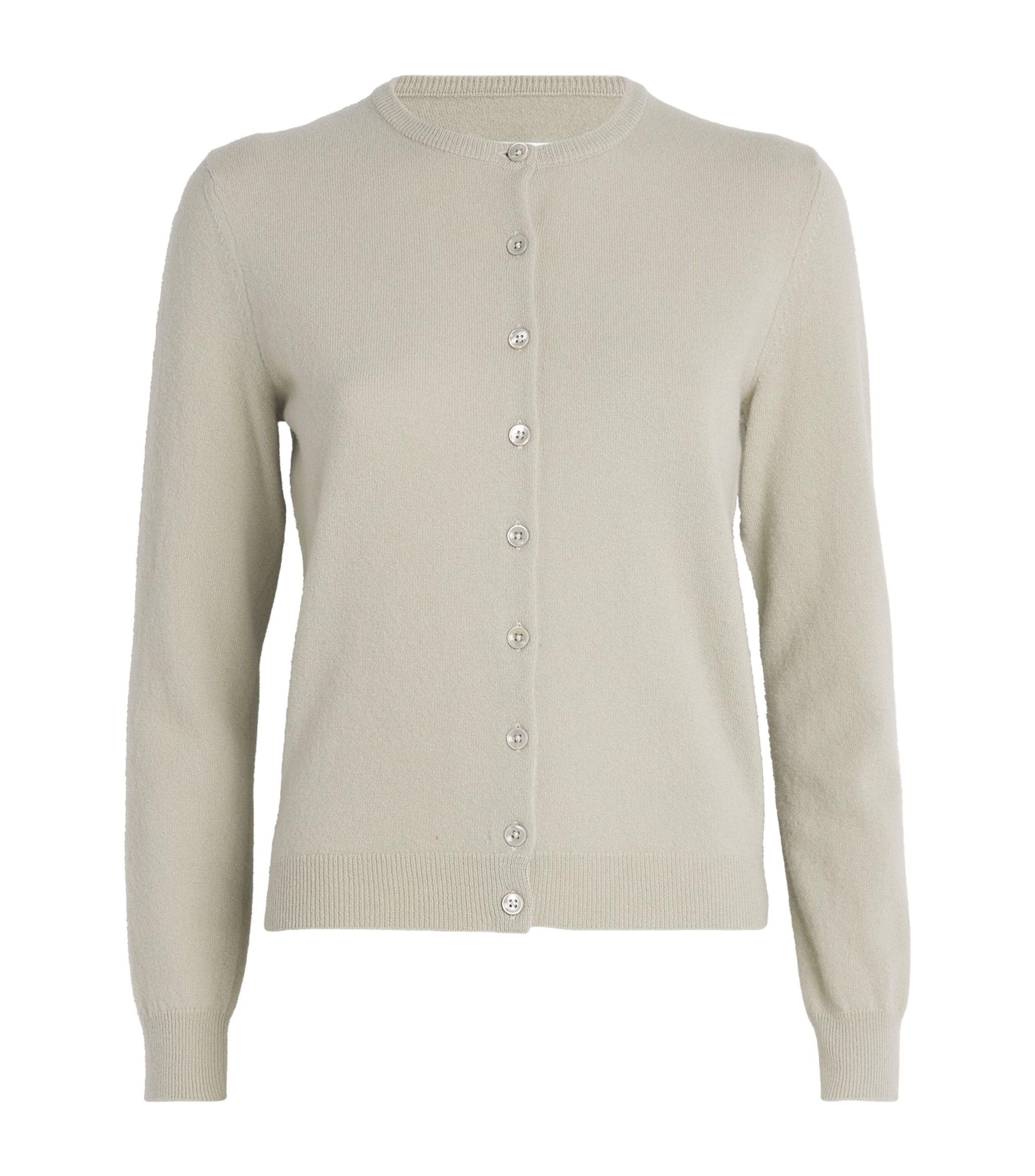 Maison Margiela Womens Virgin Wool Cardigan Pale Green Image 1