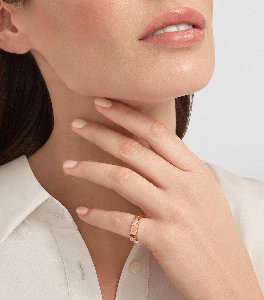 Rose Gold and Diamond B.zero1 Ring PINK GOLD Image 3