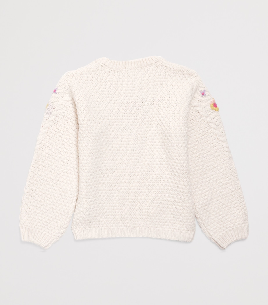 Floral Acila Sweater (4-12 Years) CREAM Image 2