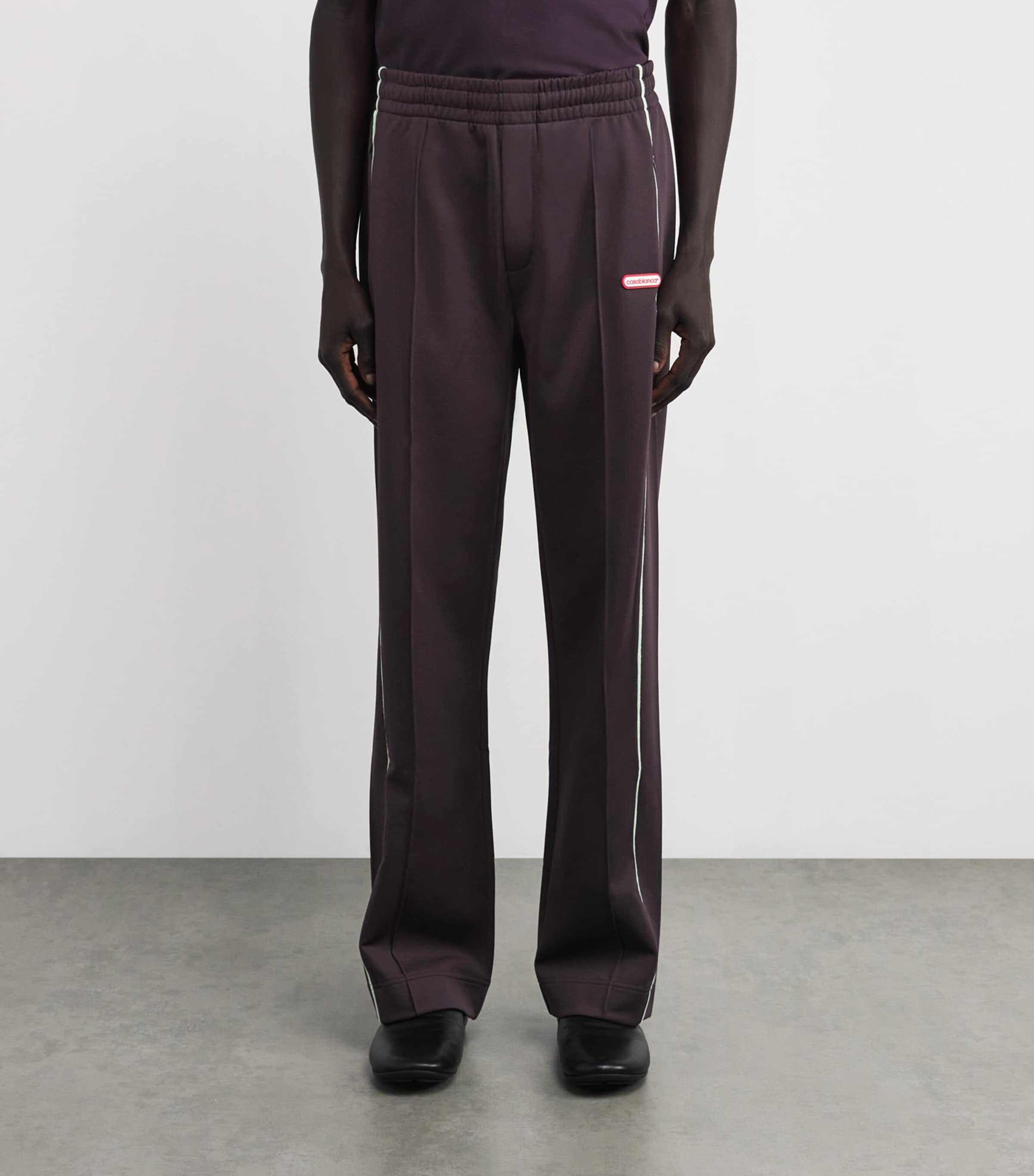 Logo Track Pants AUBERGINE Image 3