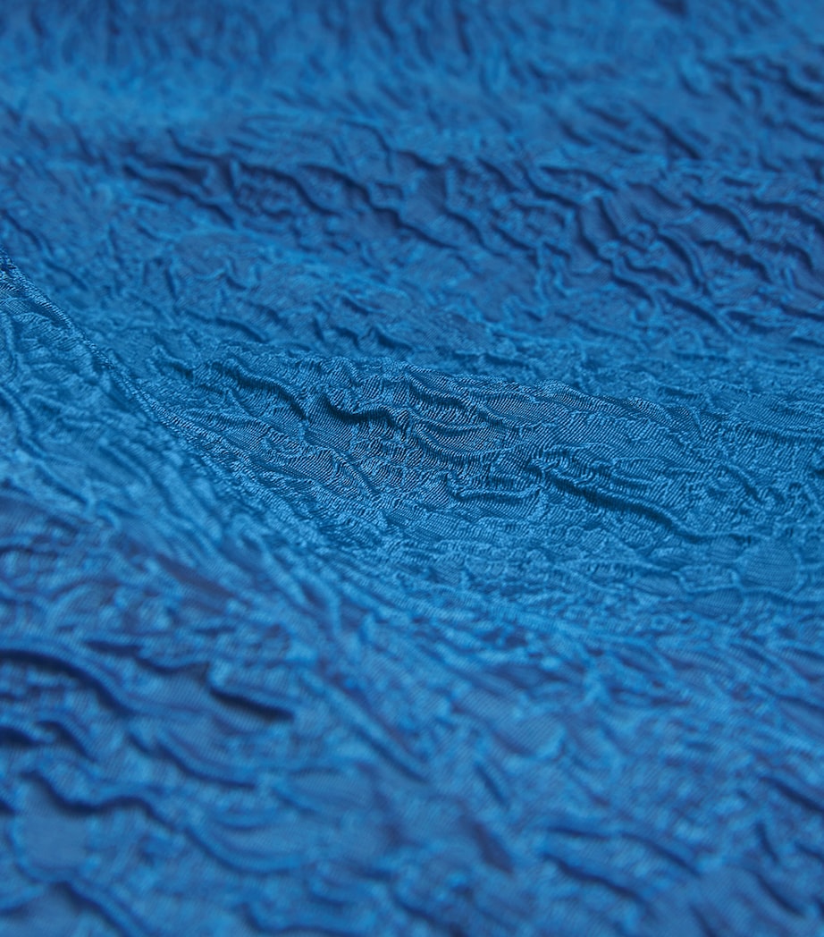 Organza Cloque Midi Dress PALE COBALT Image 5