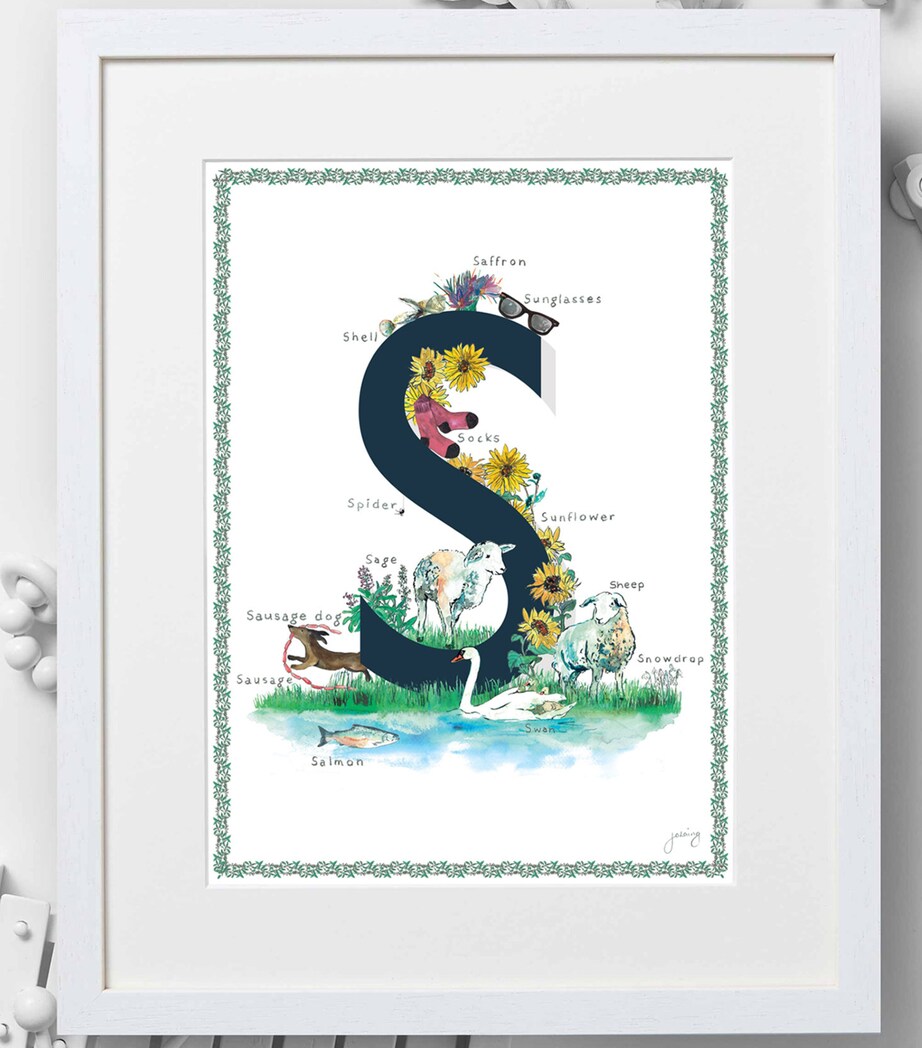 A4 Letter Print NAVY Image 2