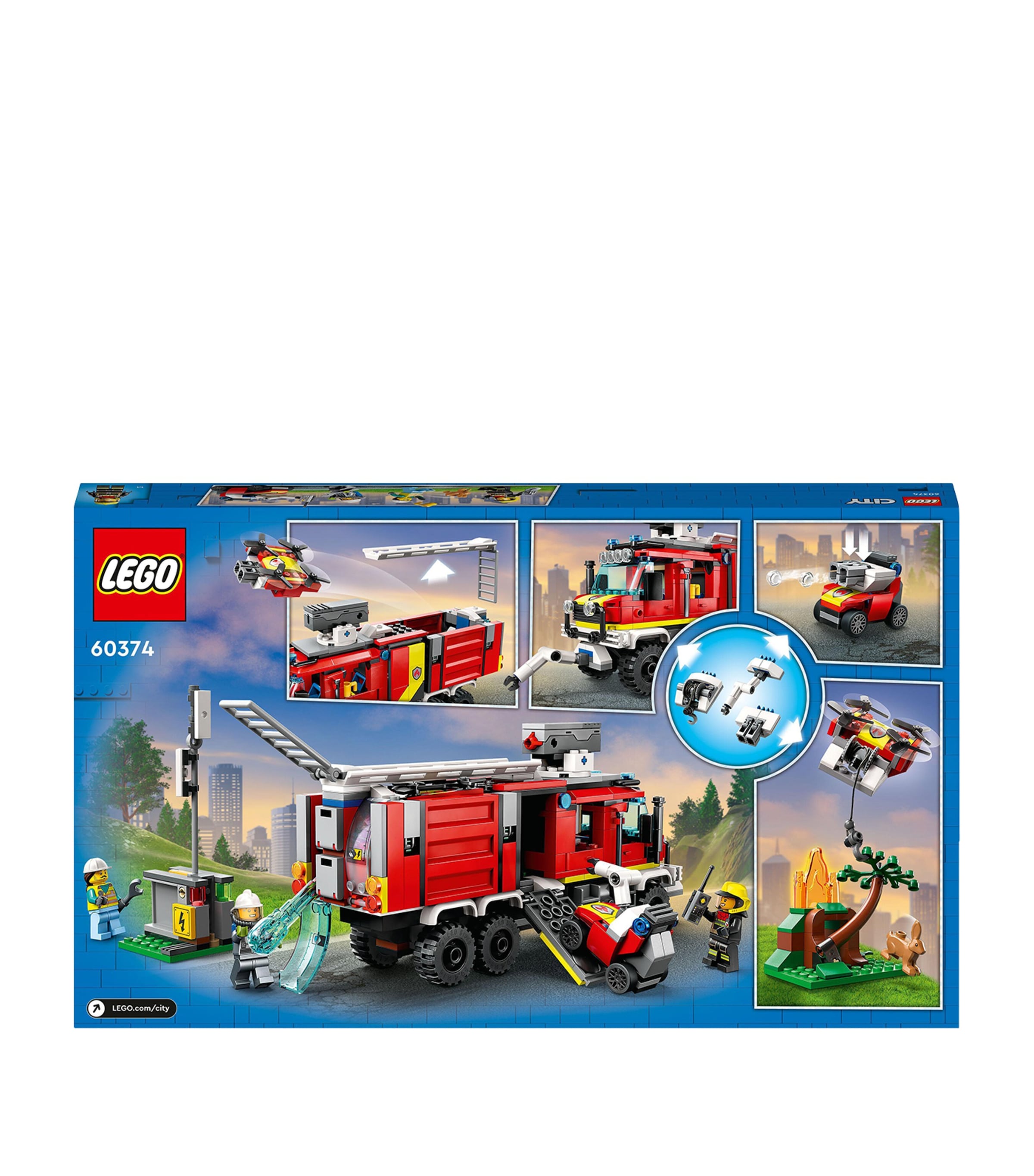Lego City Fire Command Unit Truck Toy 60374 Image 3