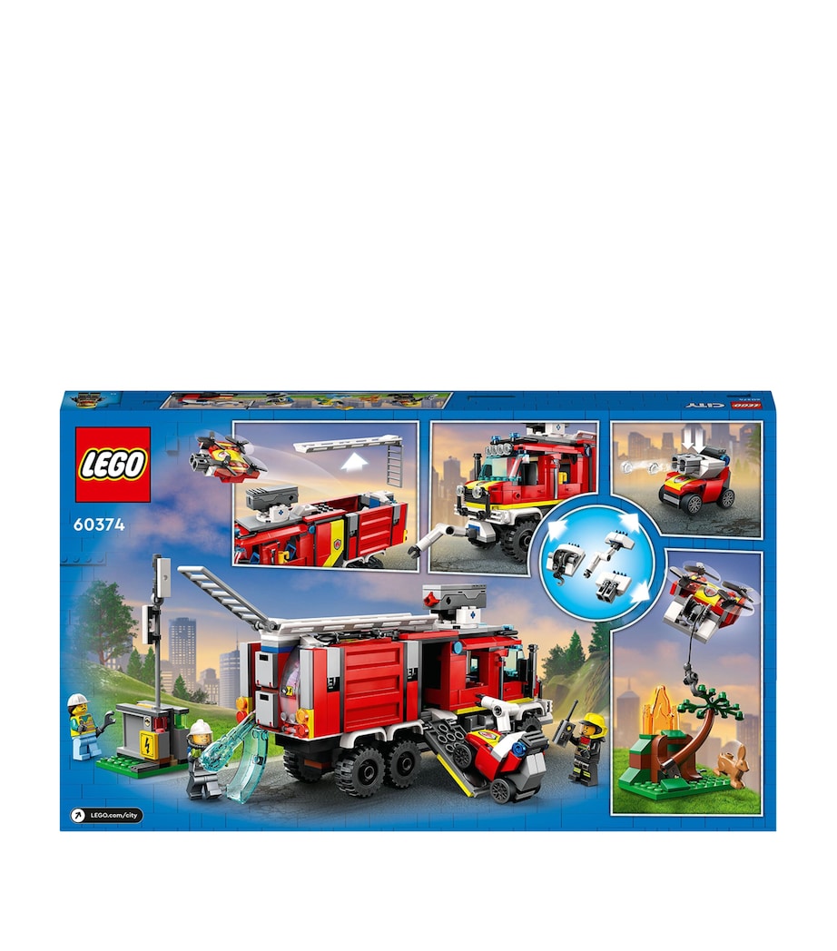 Lego City Fire Command Unit Truck Toy 60374 Image 3