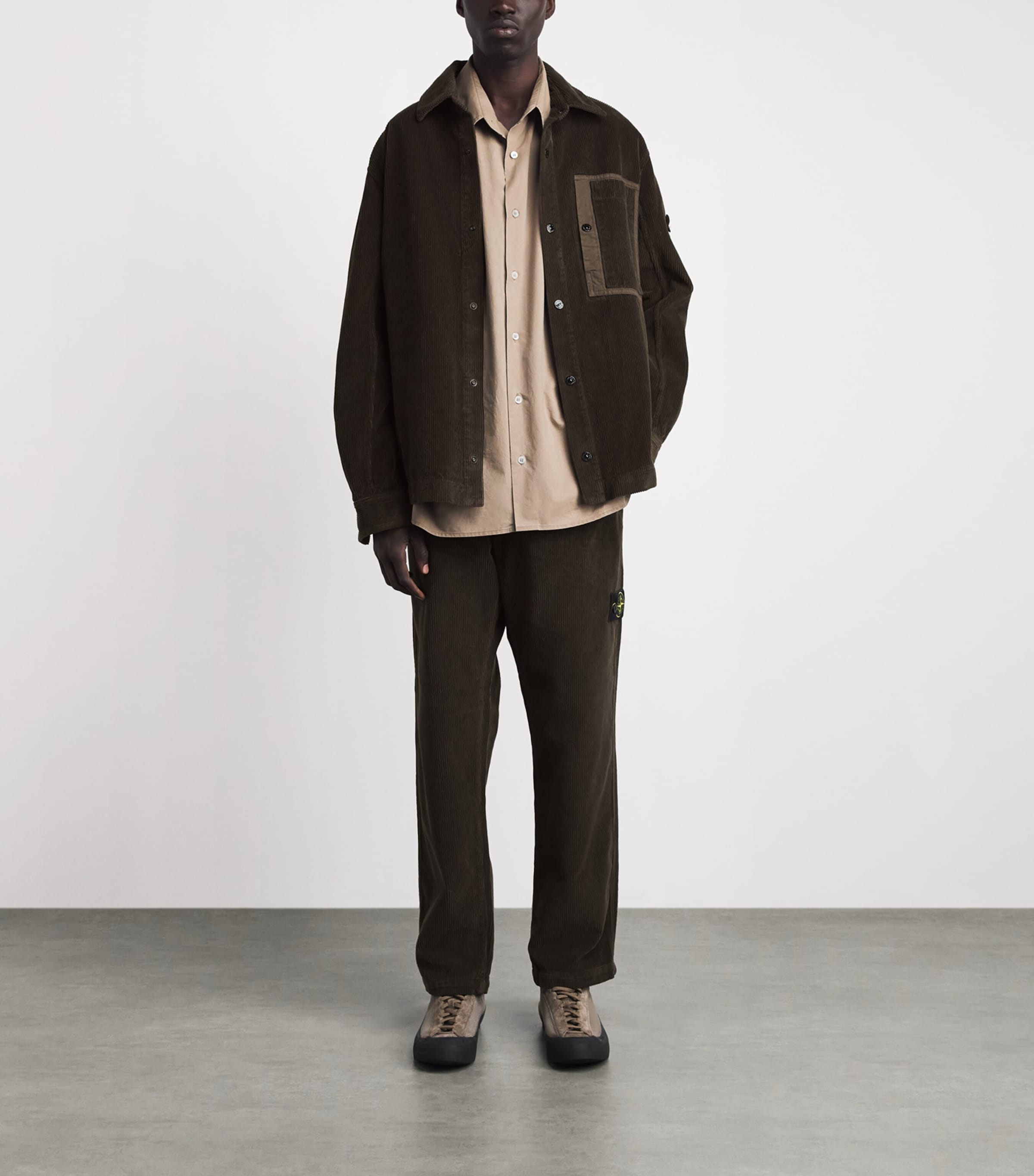 Stone Island Mens Organic Corduroy Trousers Image 2