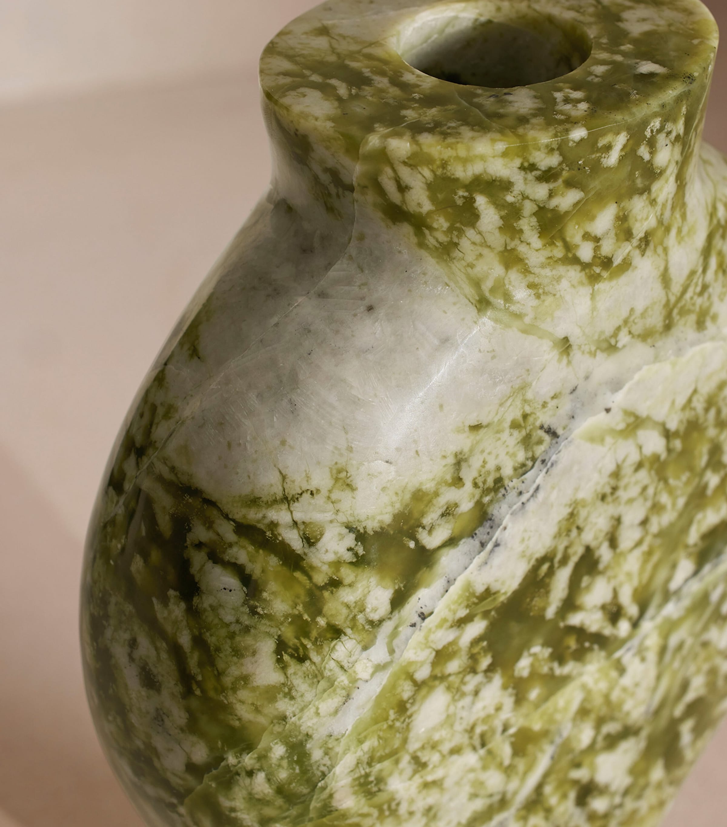 Marble Sesso Vase (18cm) GREEN Image 3