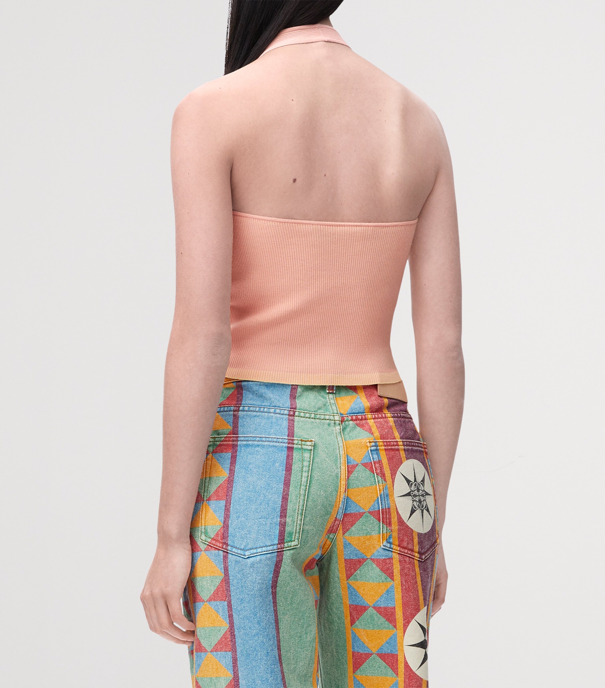 x Paula's Ibiza Anagram Tank Top PINK/YELLOW Image 4