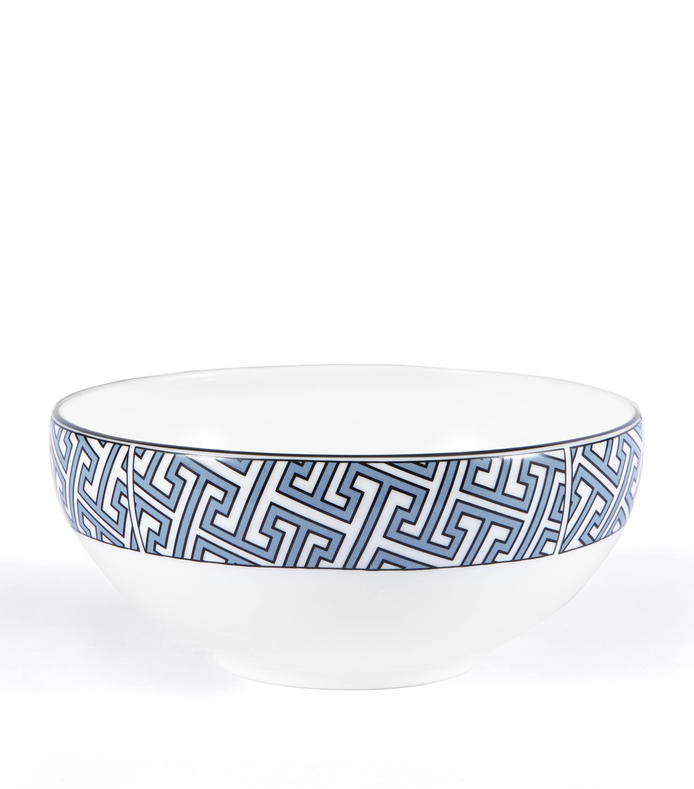 Maze Breakfast Bowl (15cm) BLUE Image 1