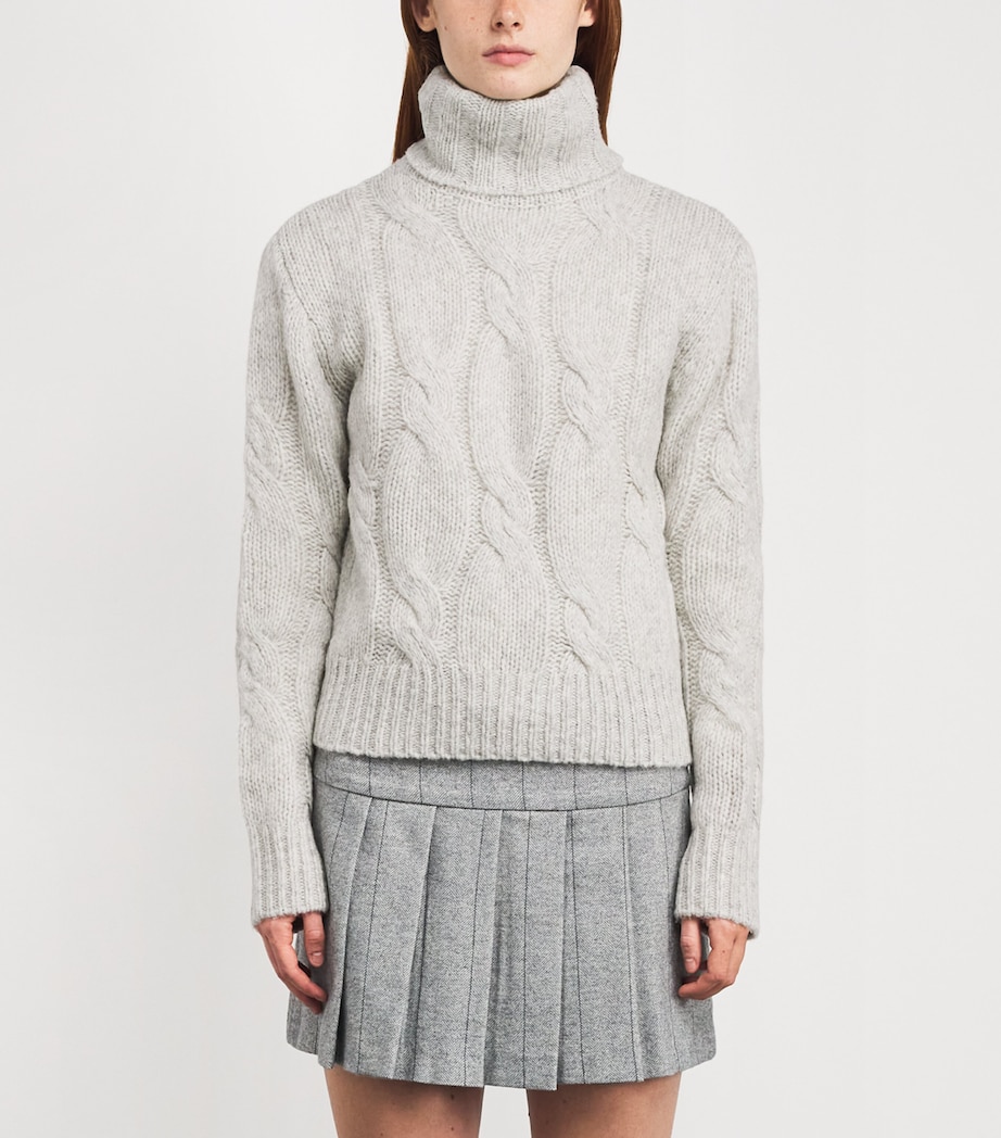 Wool-Blend Rollneck Sweater MELANGE GREY Image 3