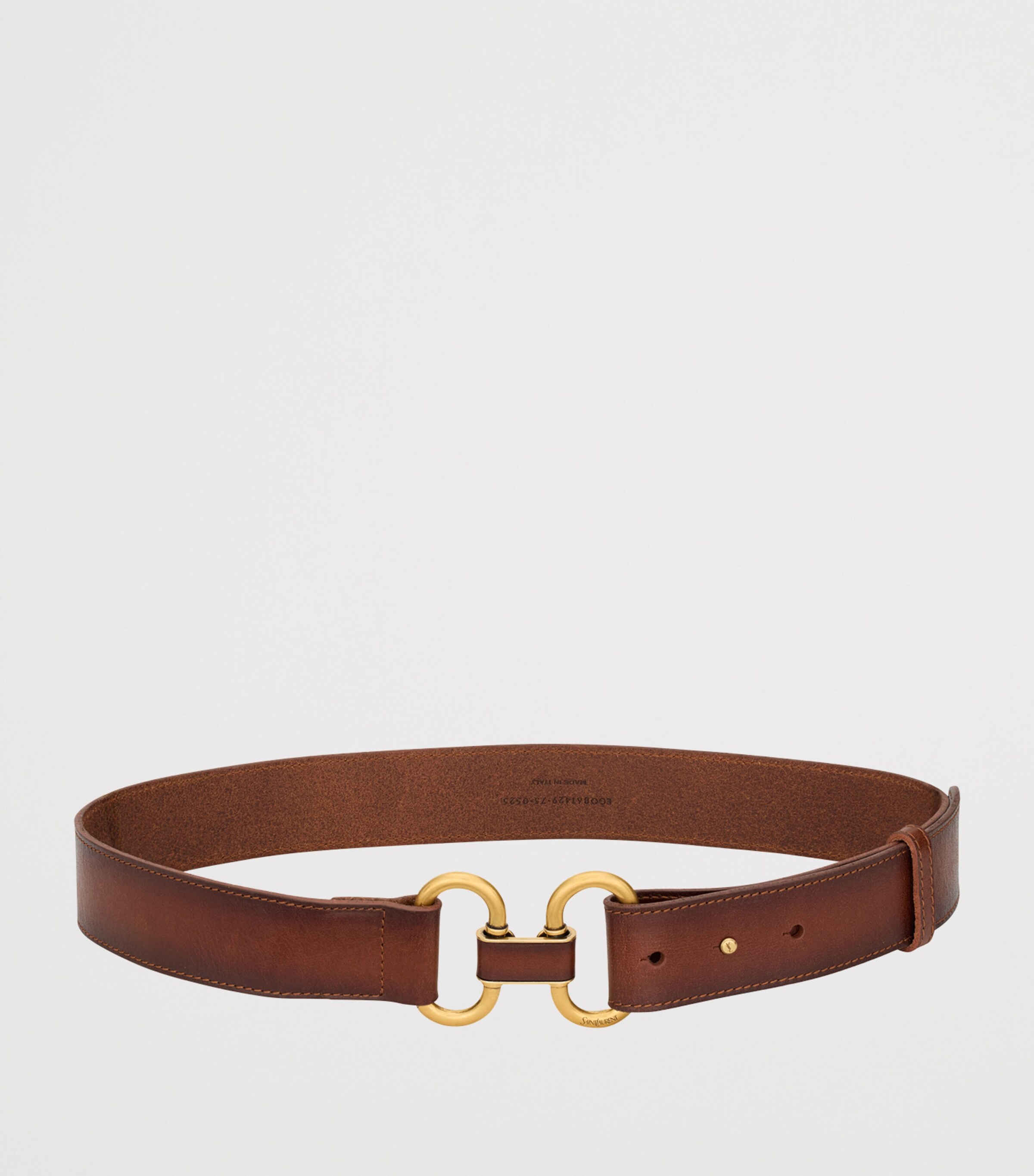 Leather Double Ring Belt 2955 Image 2