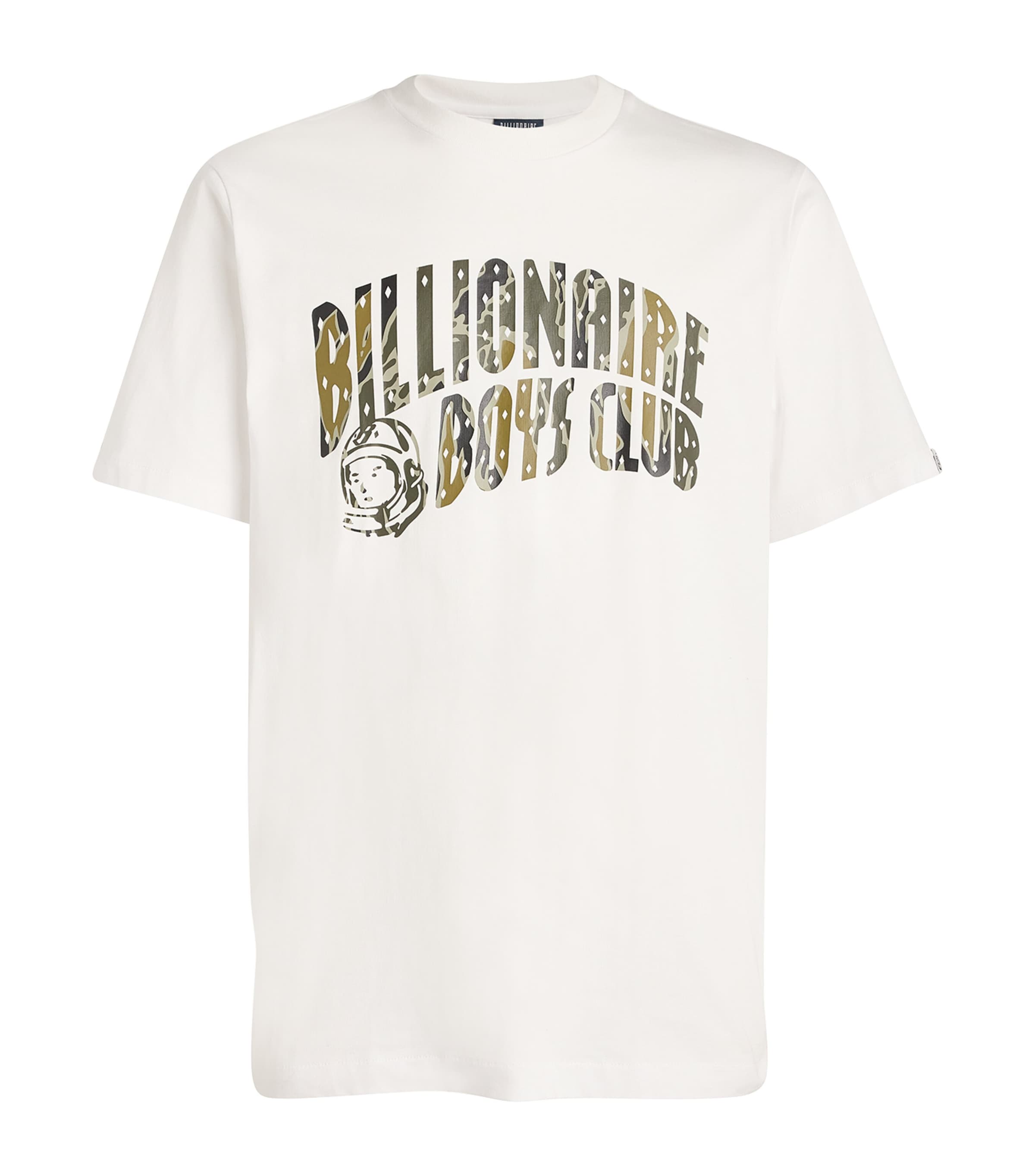 Billionaire Boys Club Camouflage Arch Logo T-shirt In White