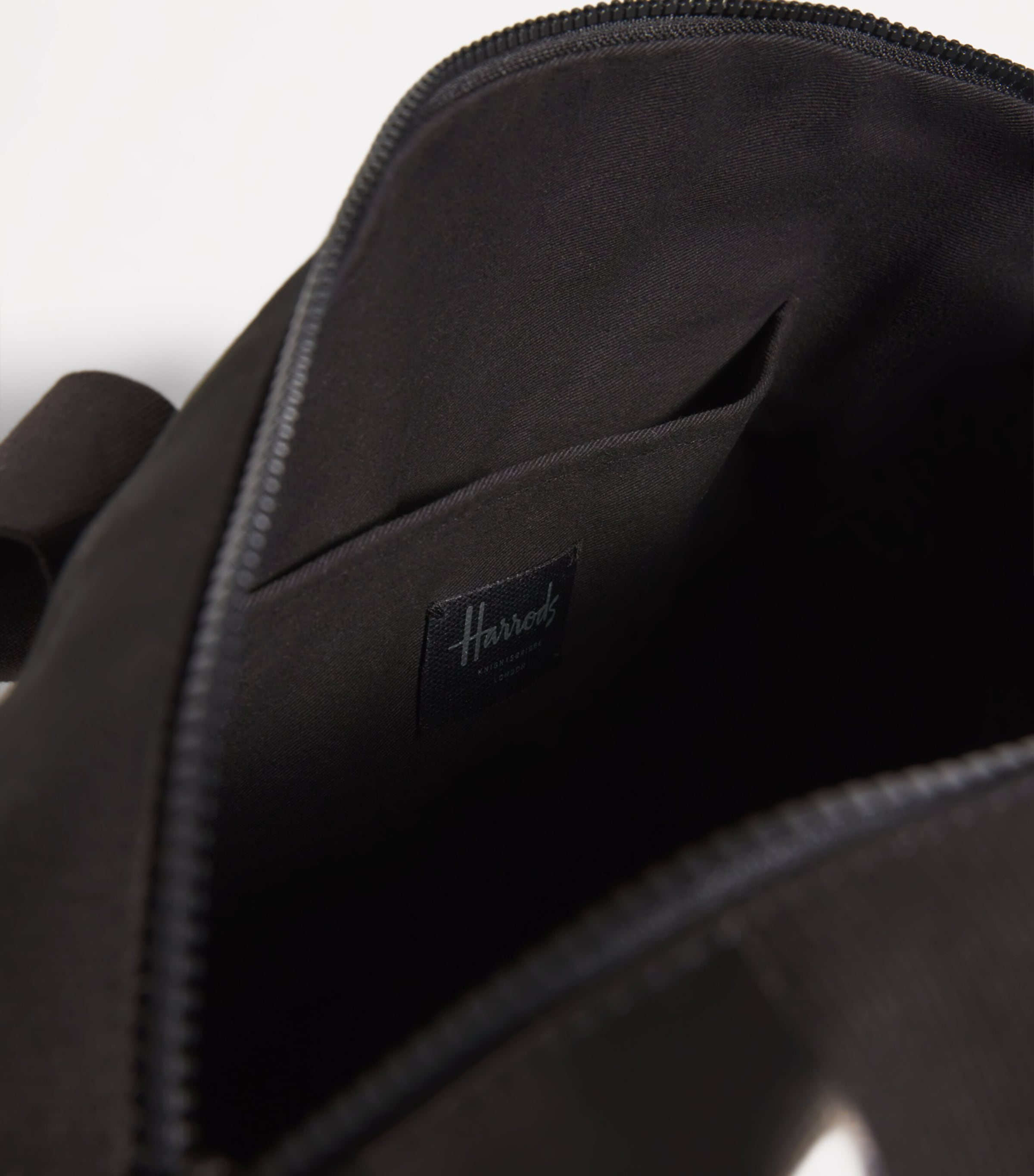 Cotton Logo Barrel Bag BLACK Image 4