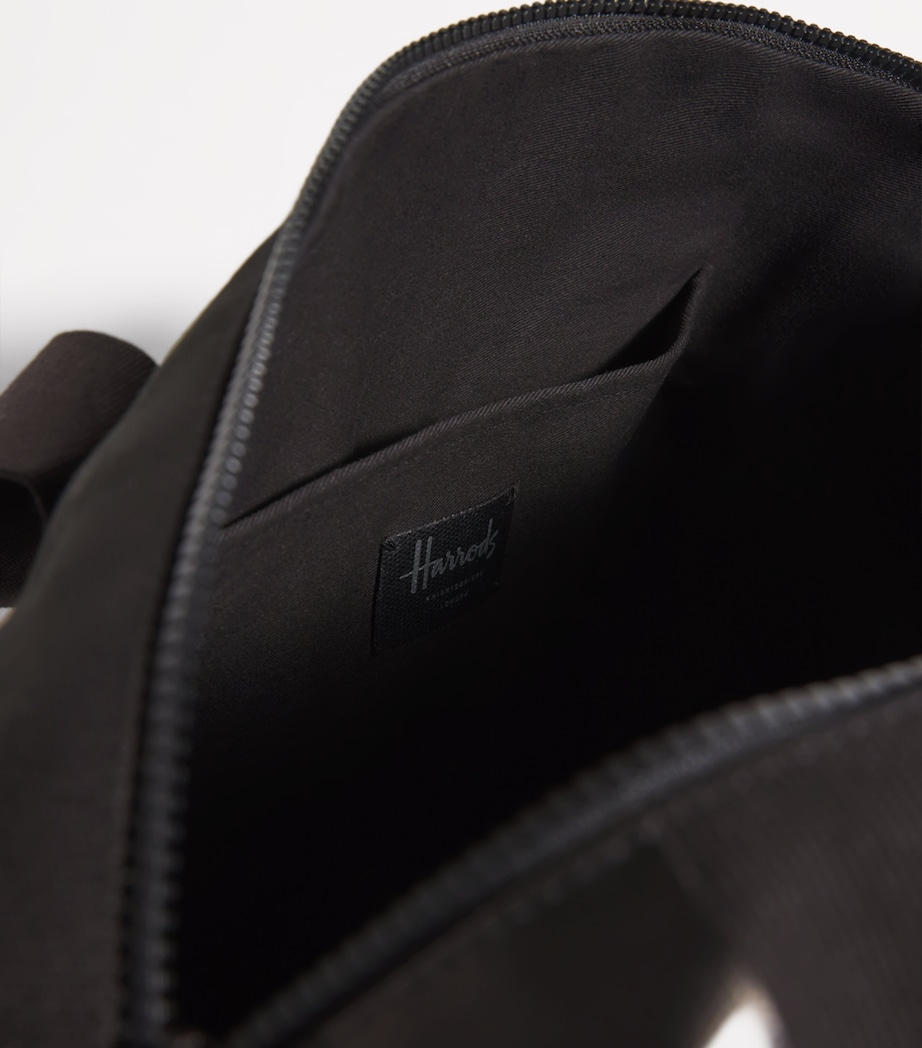 Cotton Logo Barrel Bag BLACK Image 4