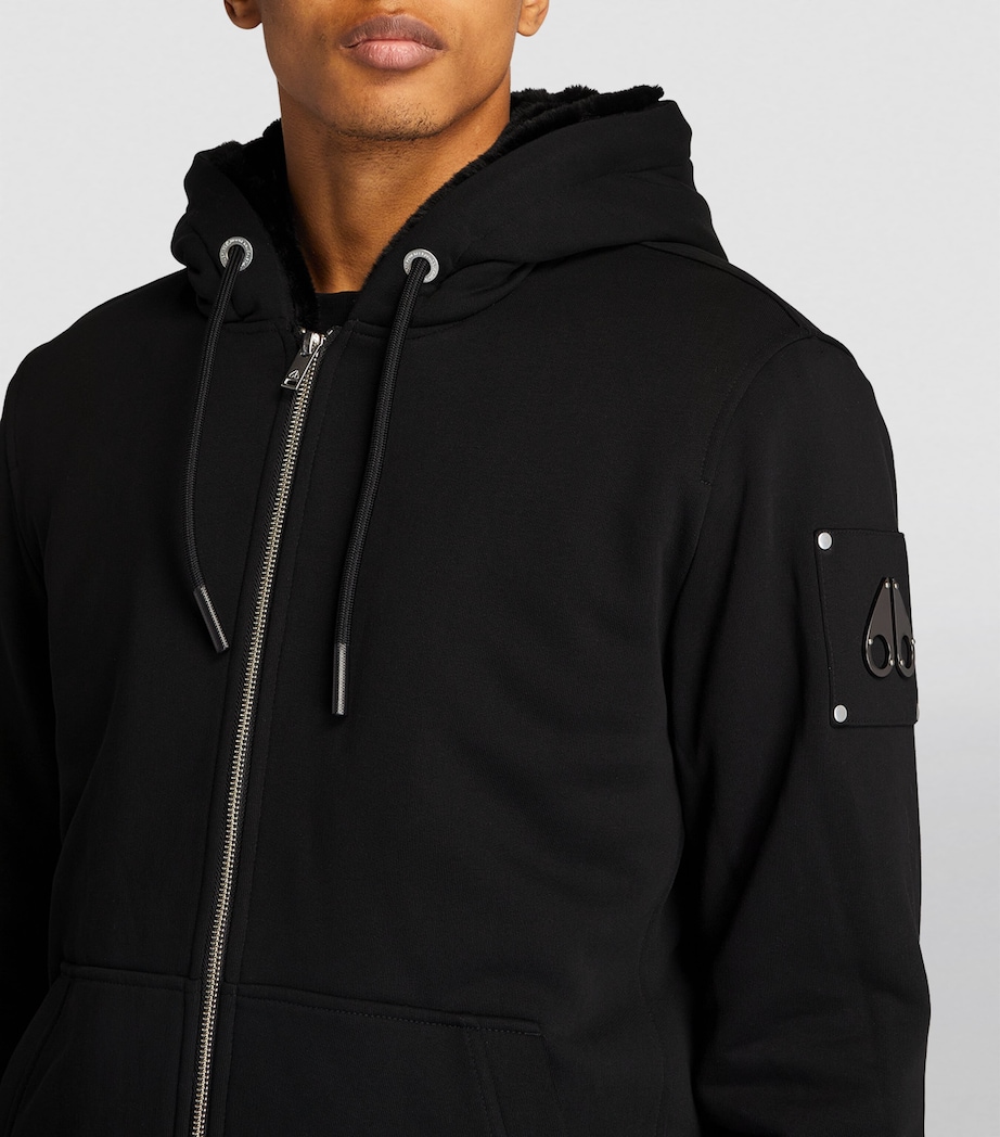 Padded Zip-Front Hoodie BLACK - 292 Image 6