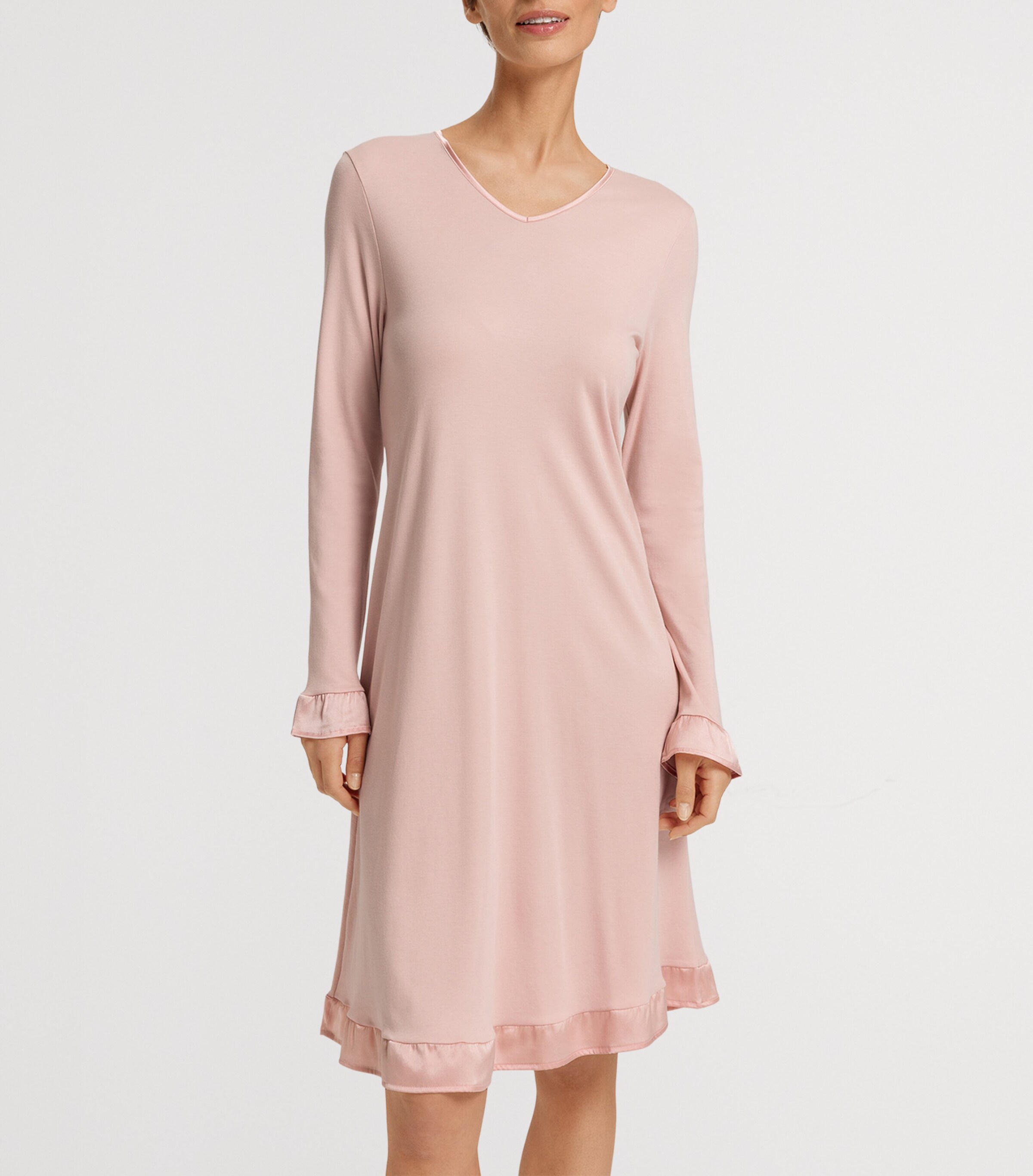 Hanro Cotton-Blend Long-Sleeve Claire Nightdress | Women Clothing | Nightwear | Nightdresses | Designers | Hanro Hanro Cotton-Blend Long-Sleeve Claire Nightdress | Women Clothing | Nightwear | Nightdresses | Designers | Hanro