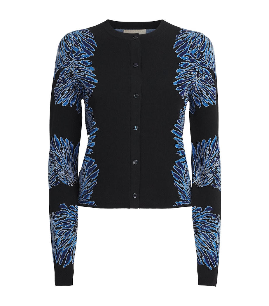 Ulla Johnson Womens Jacquard Carina Cardigan Ocean Image 1