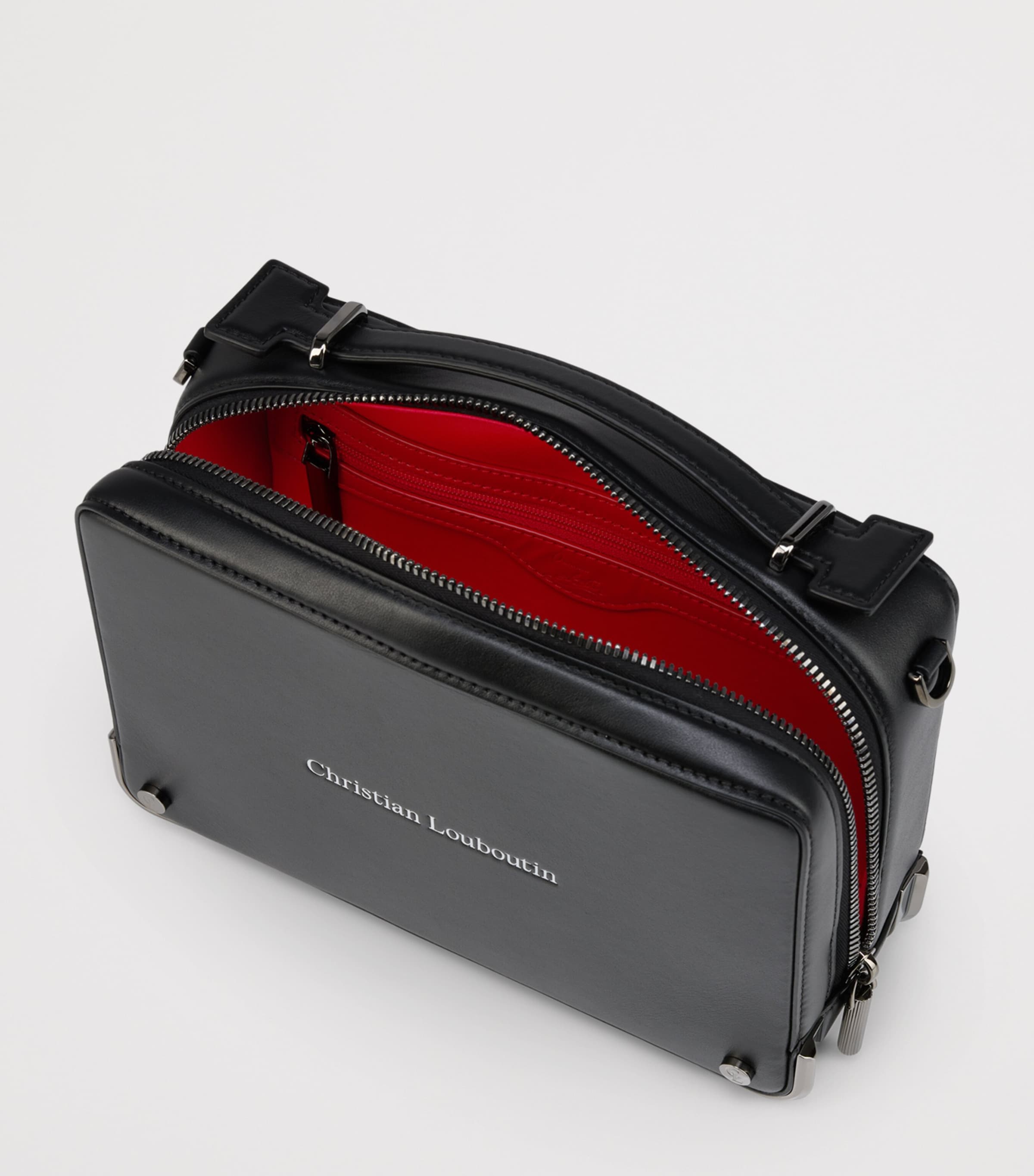 Christian Louboutin Black Tactical Small Leather Cross-Body Bag
