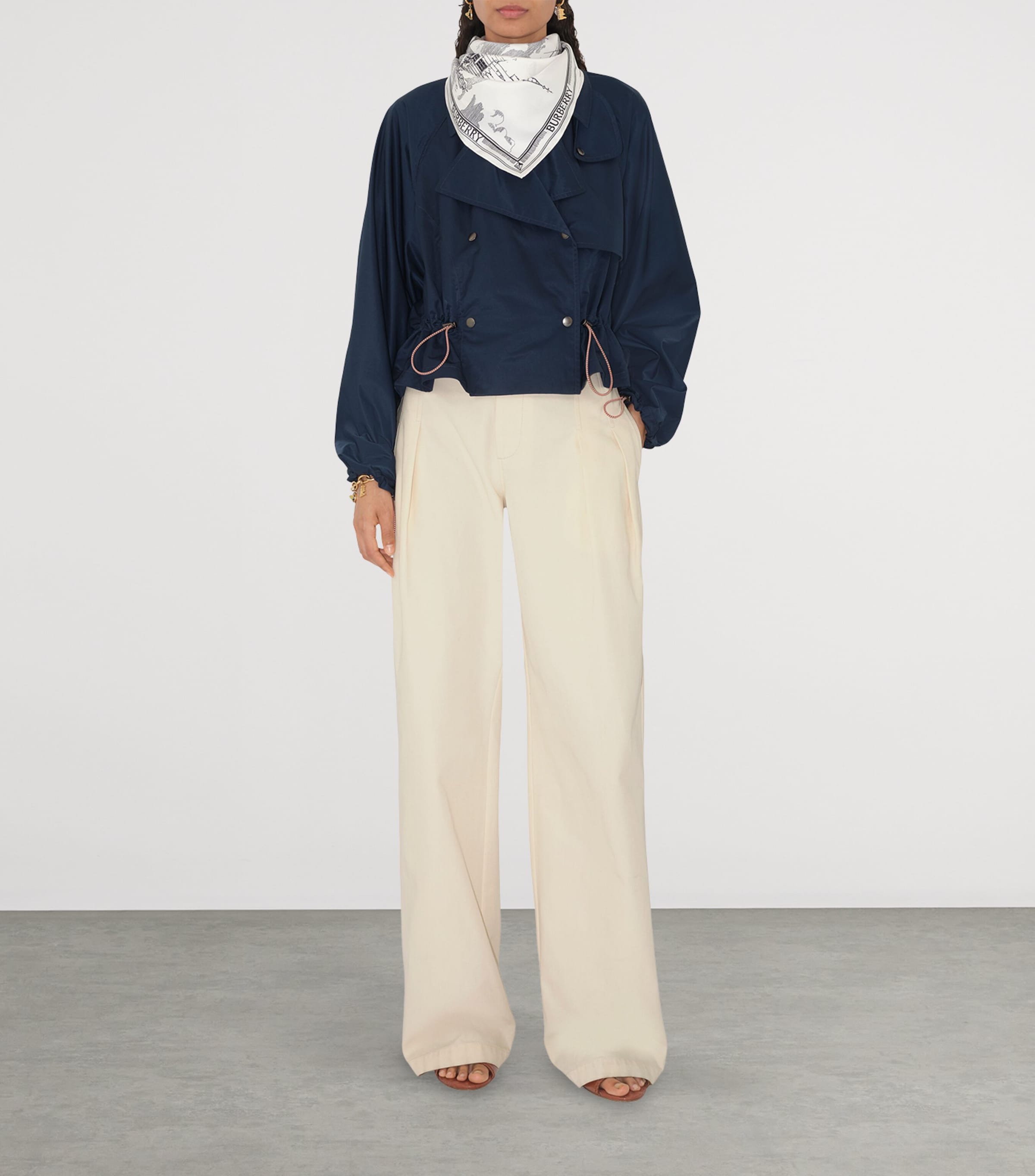 Silk London Landmarks Scarf MONOCHROME Image 2