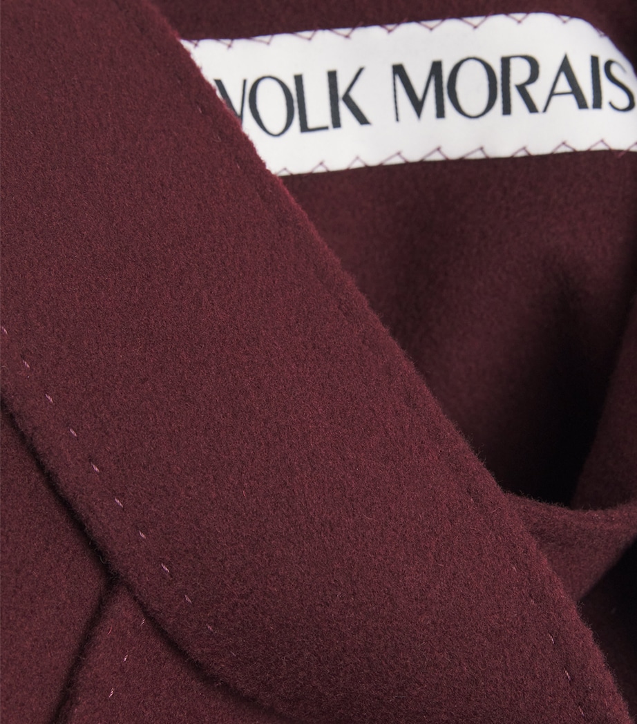 Cashmere Belleville Trench Coat BORDEAUX Image 5