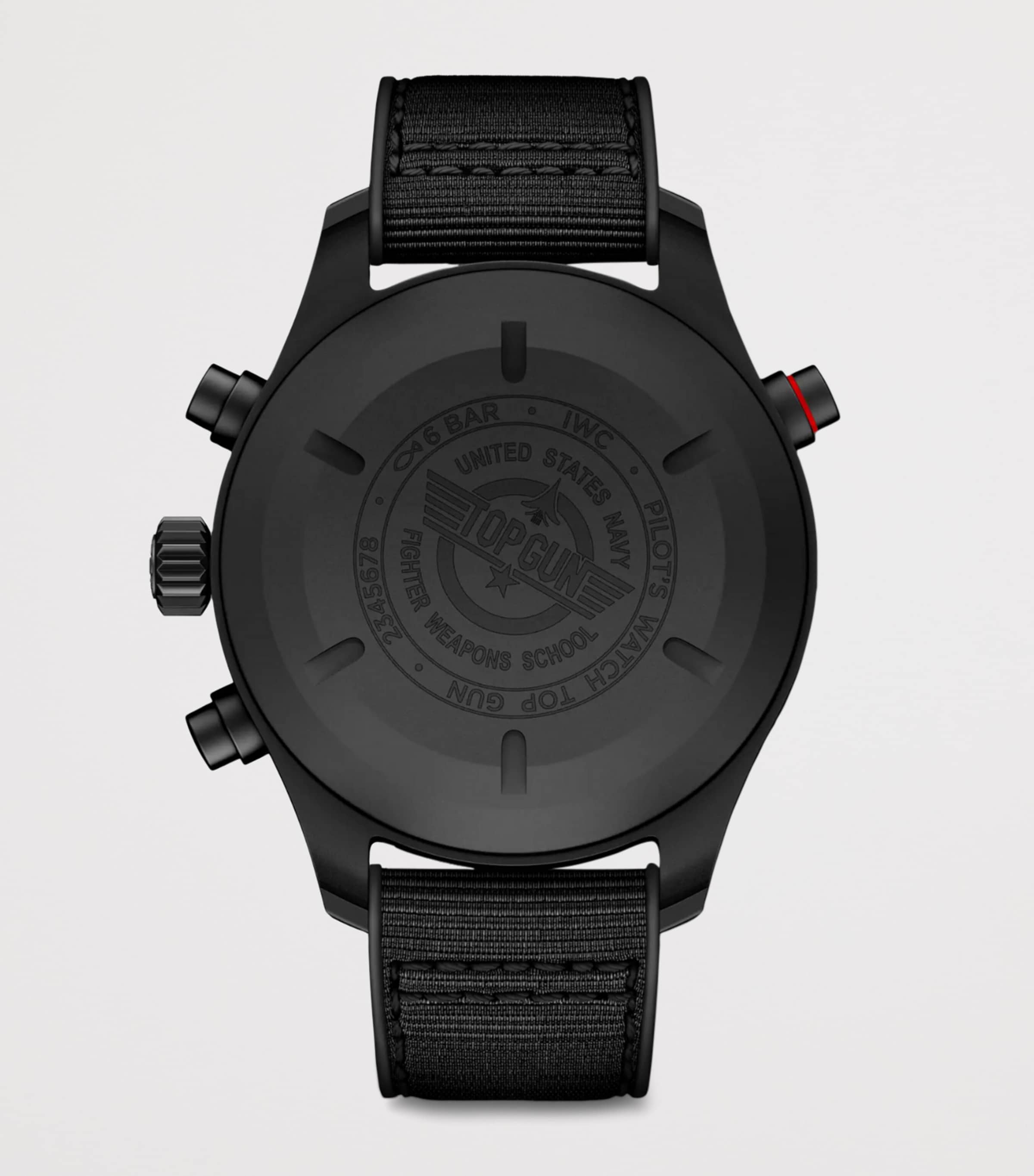 x Top Gun Ceratanium Double Chronograph Pilot’s Watch BLACK Image 4