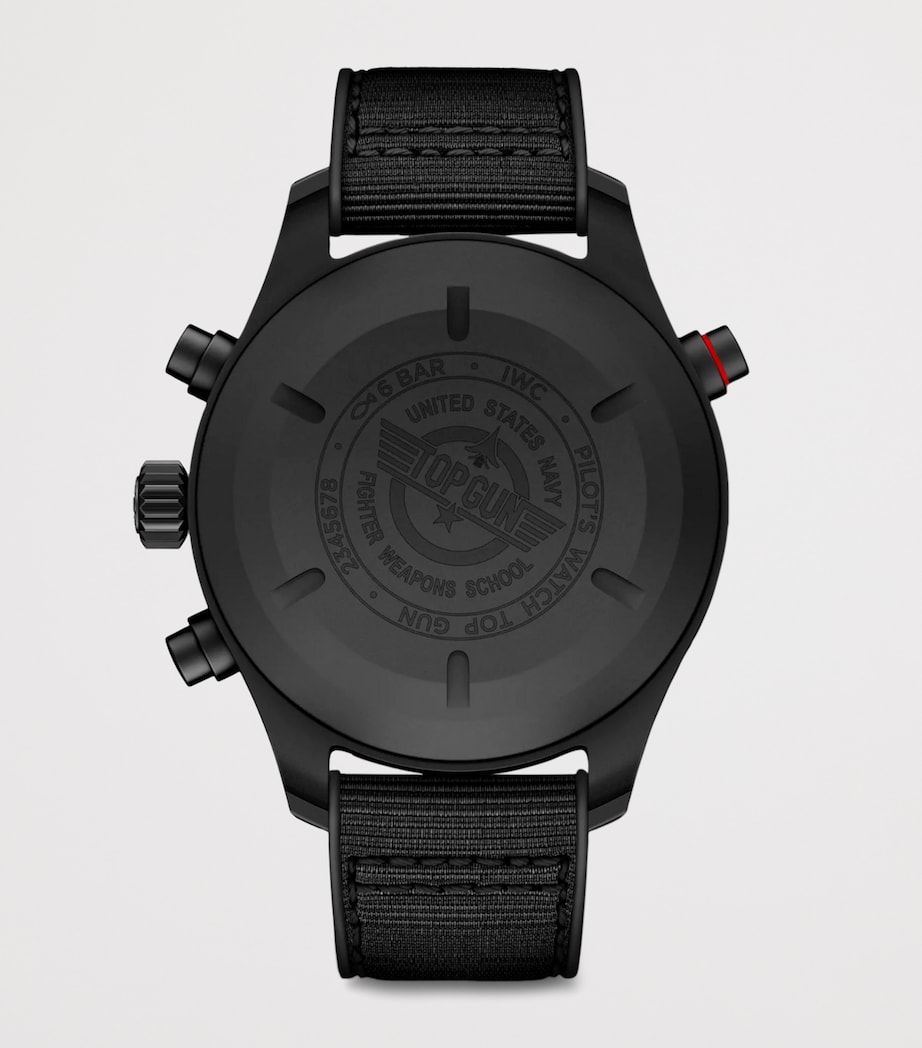 x Top Gun Ceratanium Double Chronograph Pilot’s Watch BLACK Image 4