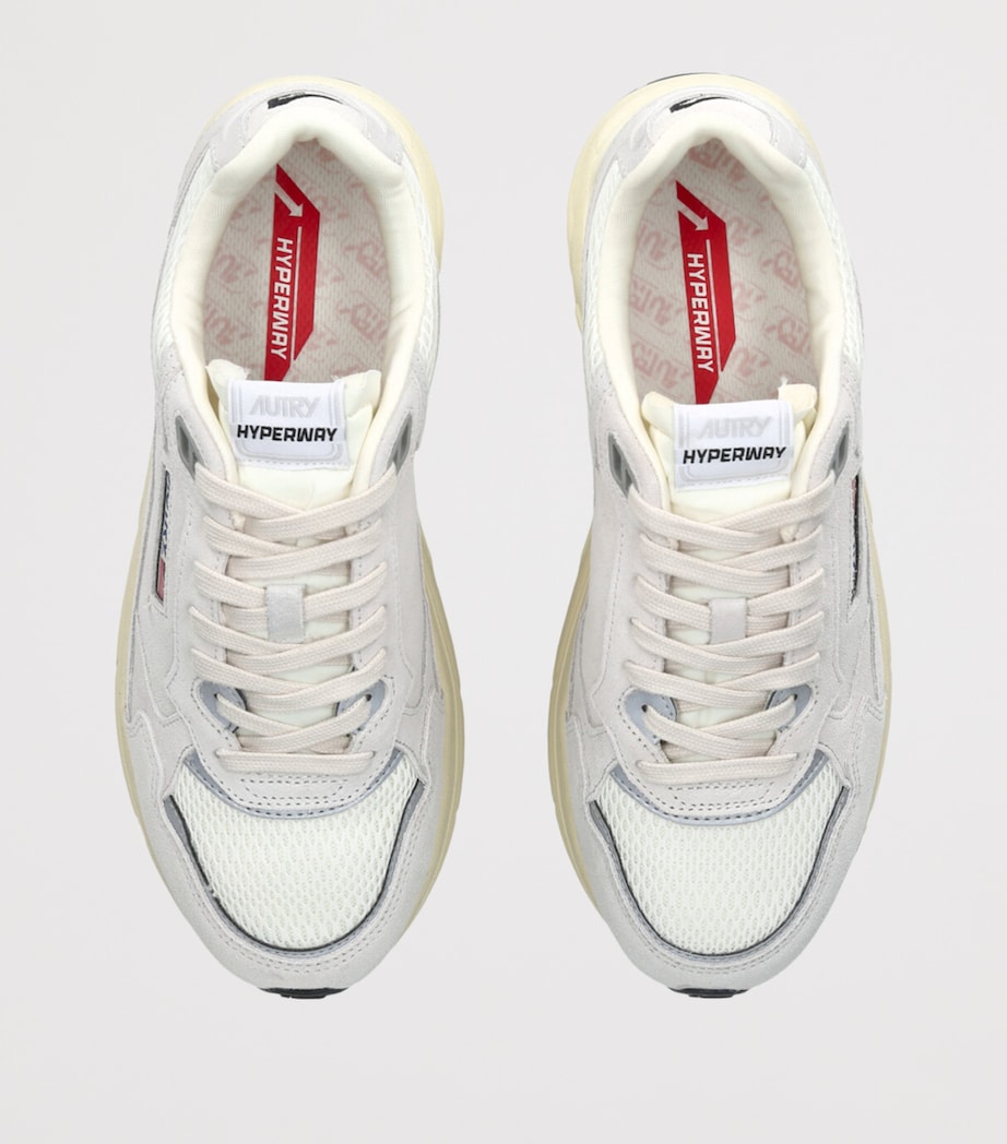 Autry Suede Hyperway Runner Sneakers White/oth Image 4