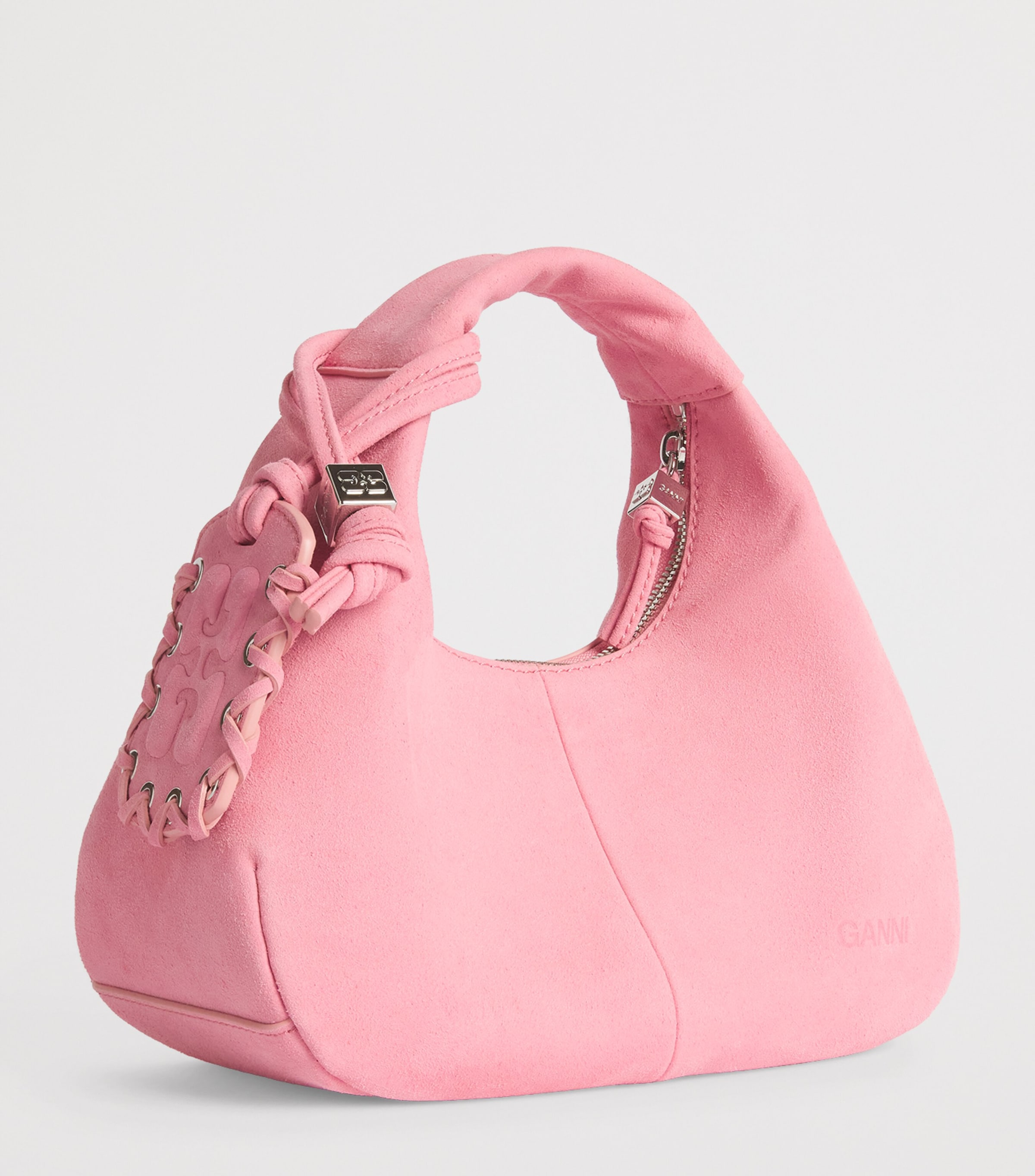 GANNI Mini Shoulder Bag Pink Nectar Image 3
