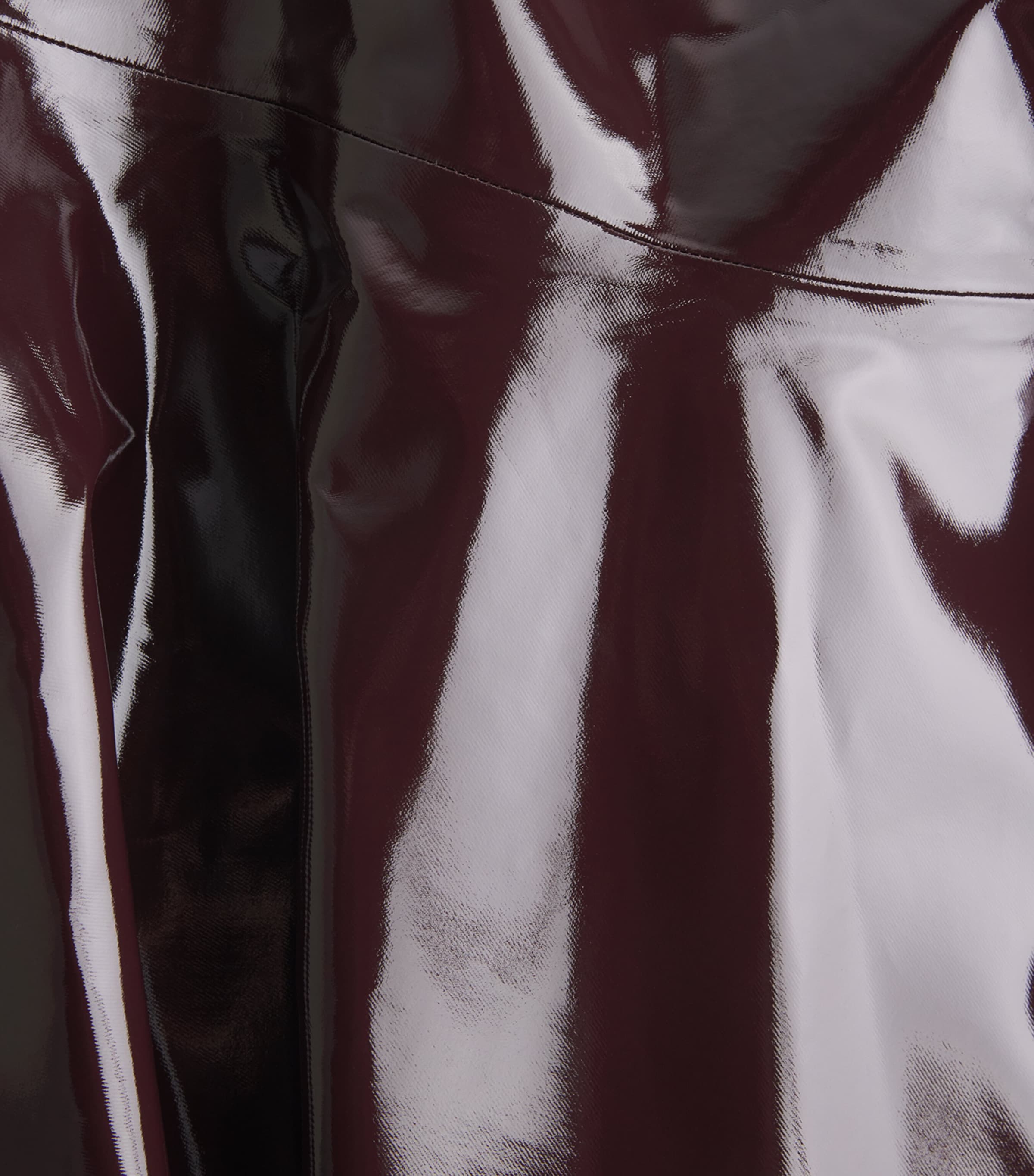 Adam Lippes Womens Coated Tess Midi Skirt Aubergine Image 5